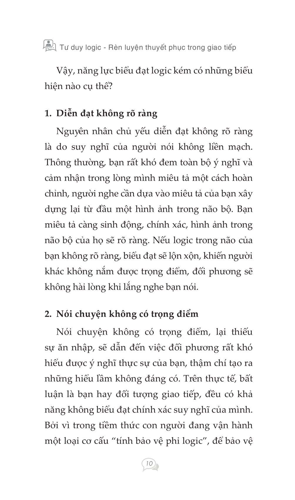 tư duy logic rèn luyện thuyết phục trong giao tiếp