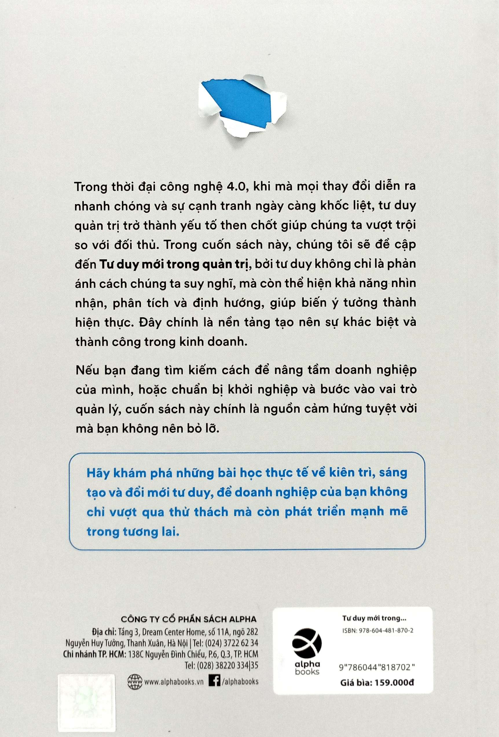 tư duy mới trong quản trị - từ đổi mới đến bứt phá và phát triển bền vững