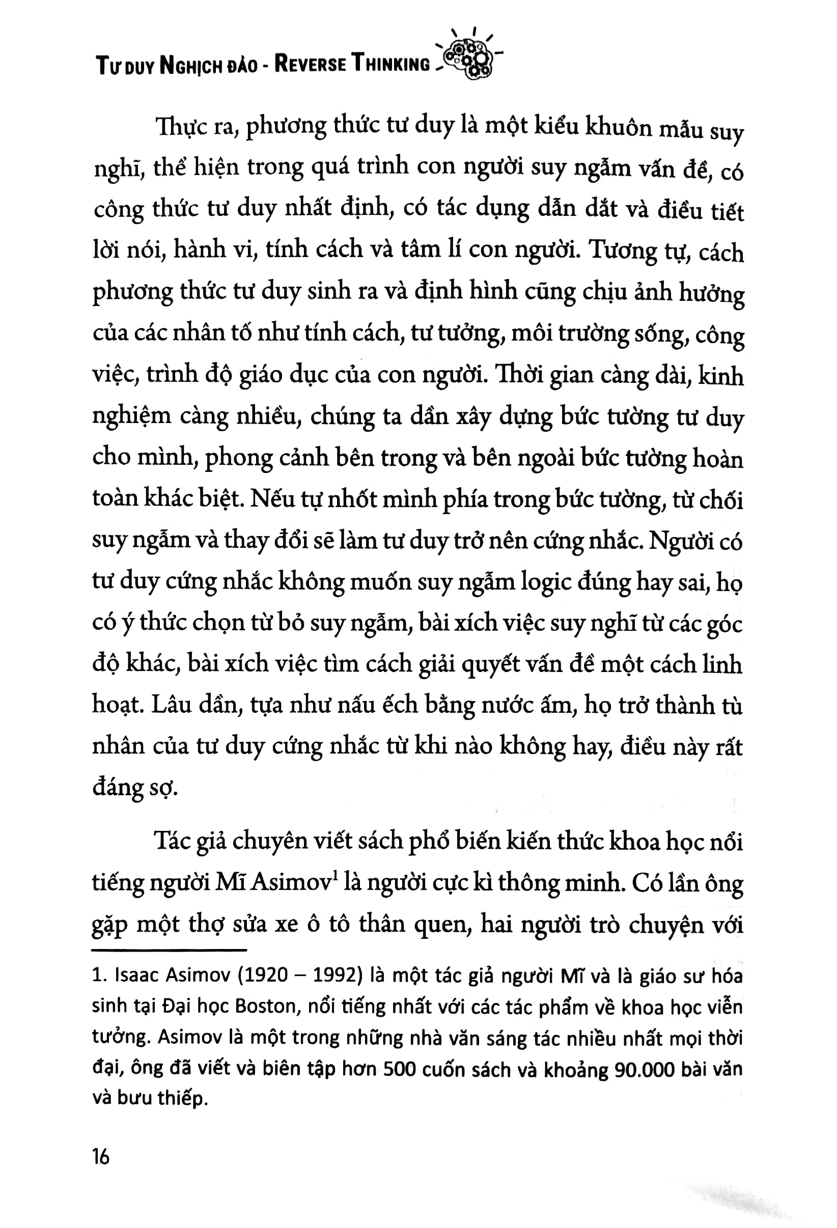 tư duy nghịch đảo - reverse thinking