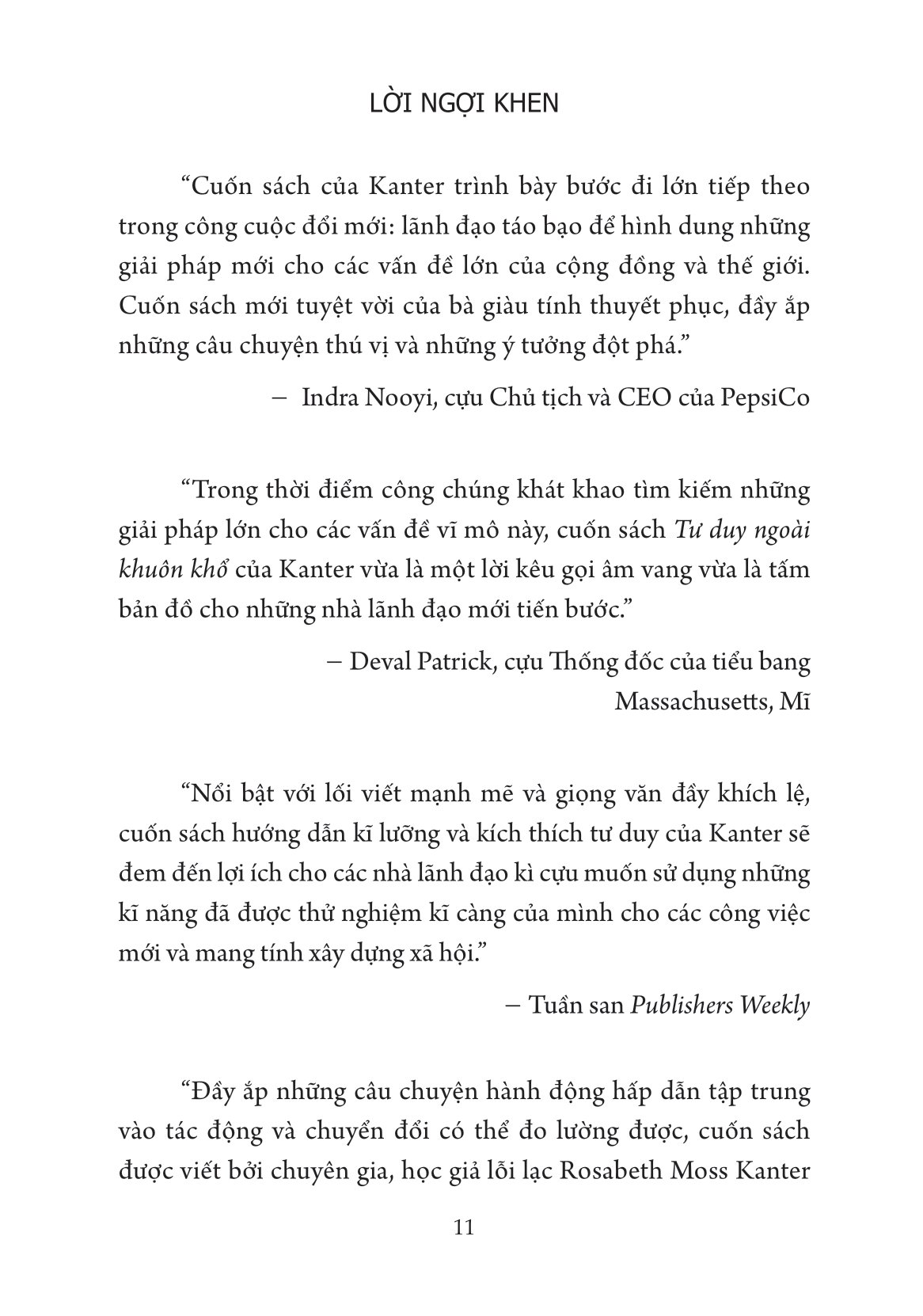 tư duy ngoài khuôn khổ - lãnh đạo tiến bộ, đổi mới thế hệ