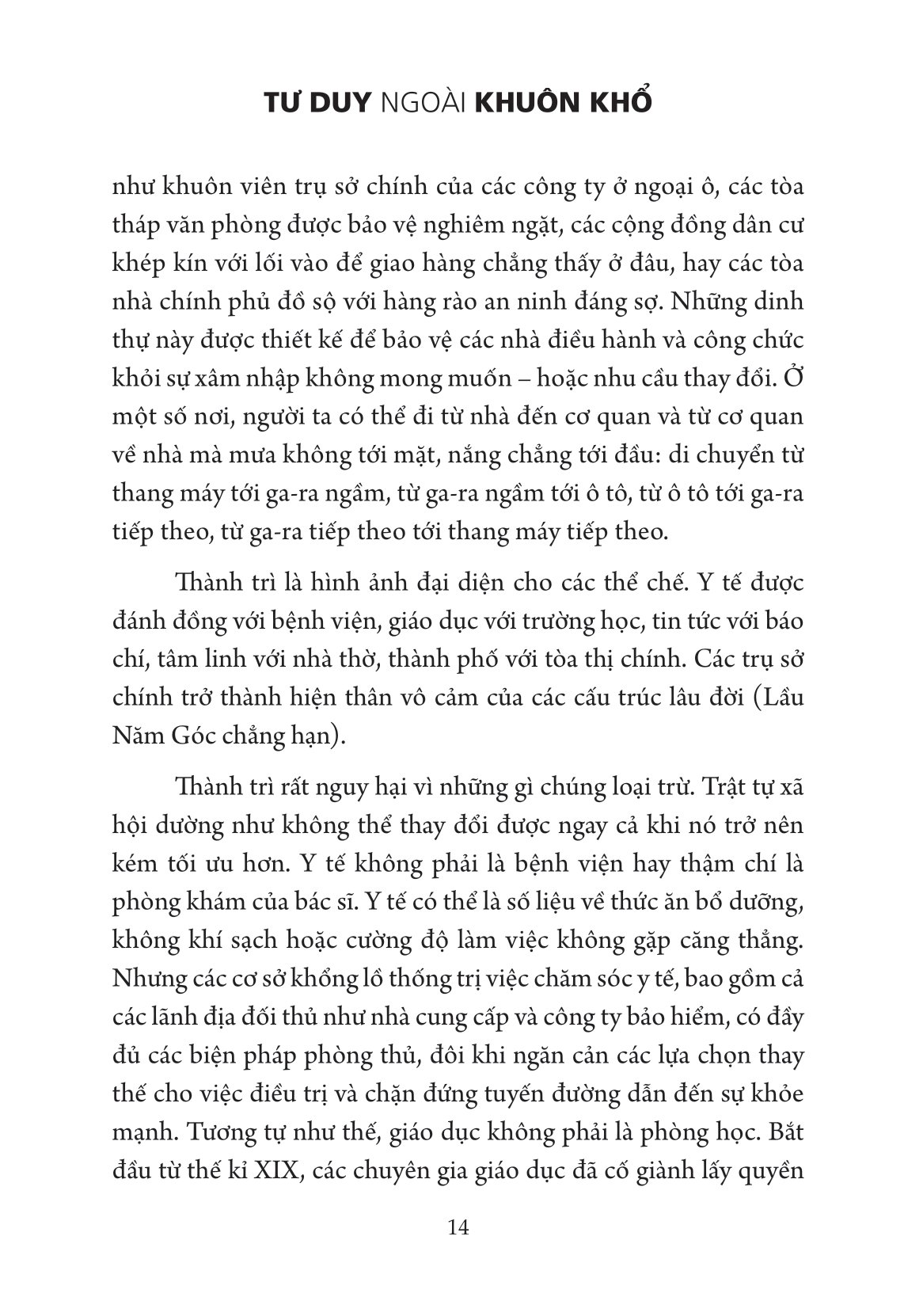 tư duy ngoài khuôn khổ - lãnh đạo tiến bộ, đổi mới thế hệ