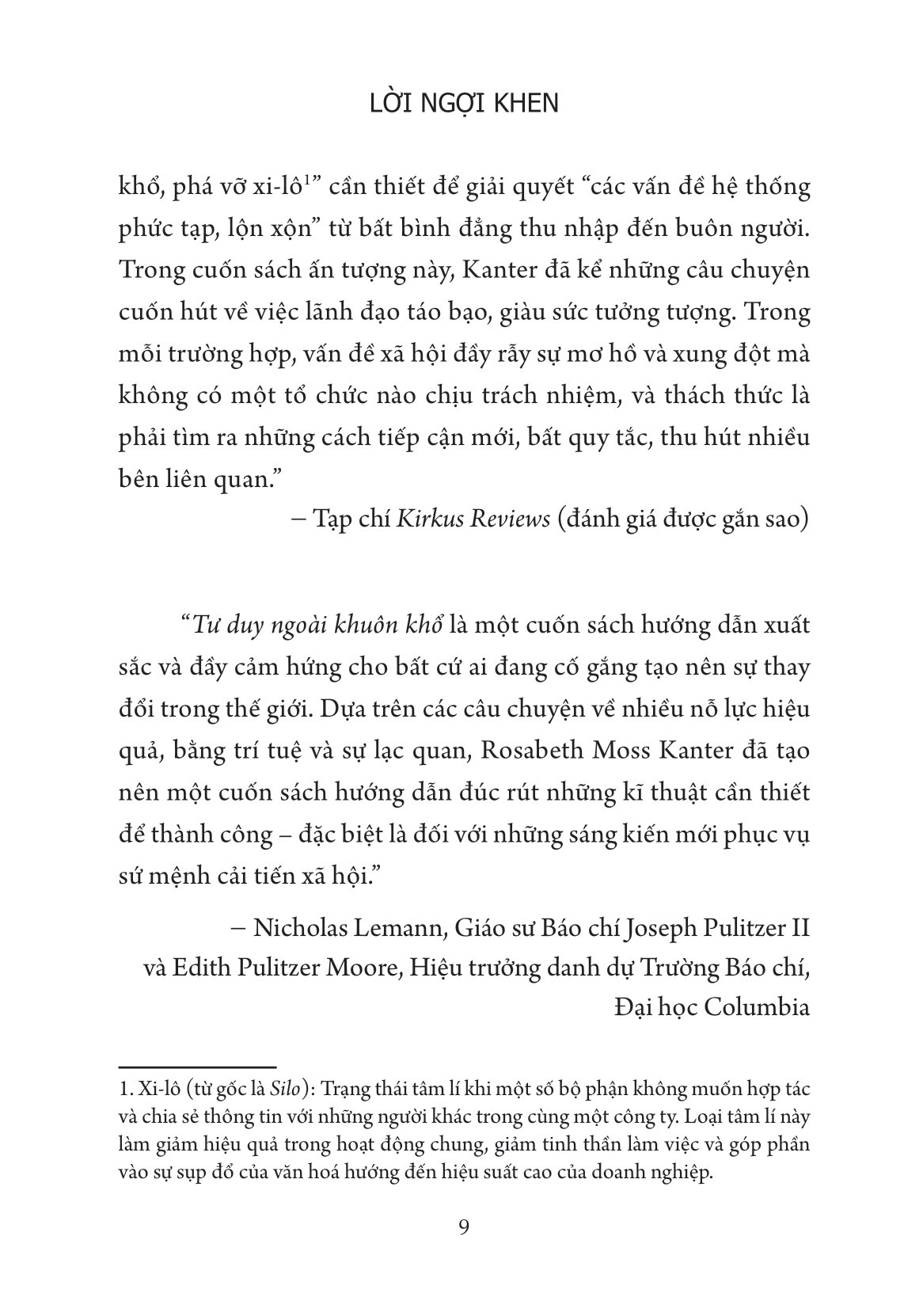 tư duy ngoài khuôn khổ - lãnh đạo tiến bộ, đổi mới thế hệ