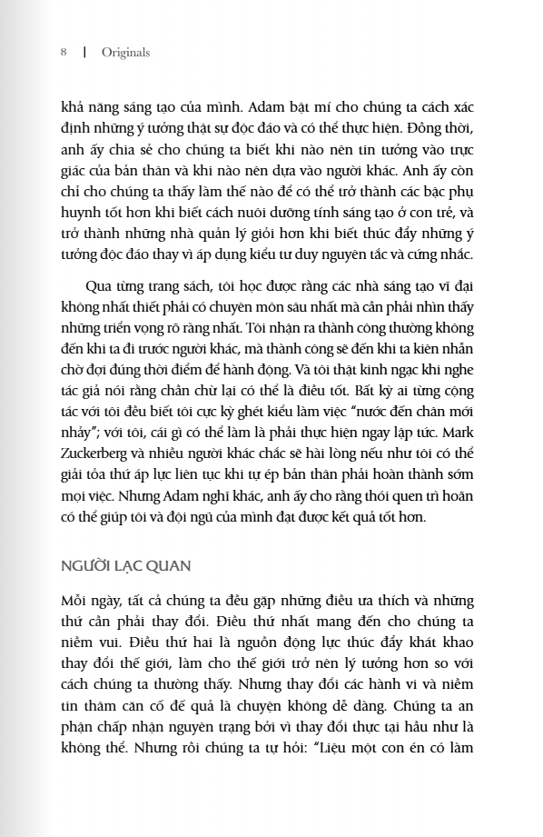 tư duy ngược dịch chuyển thế giới - originals: how non-conformists move the world