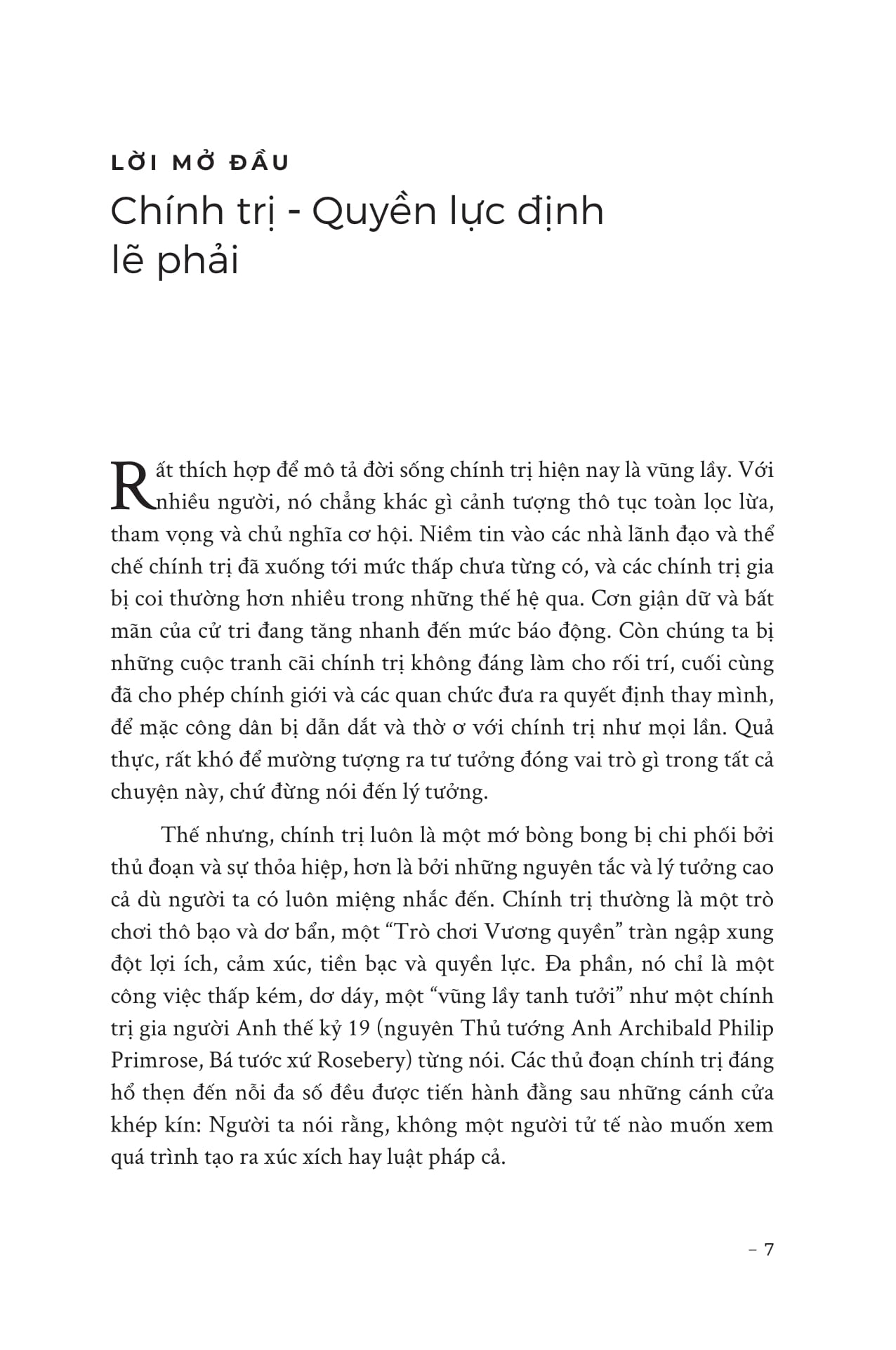 tư duy như chính trị gia