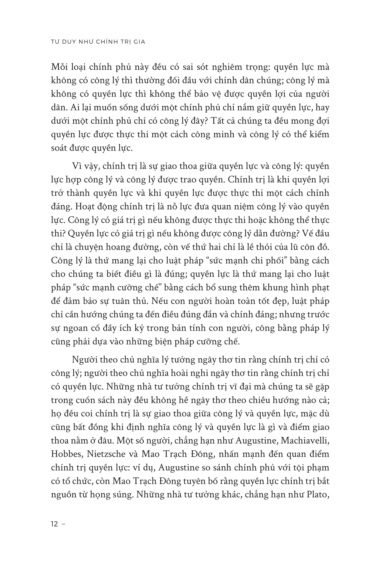 tư duy như chính trị gia