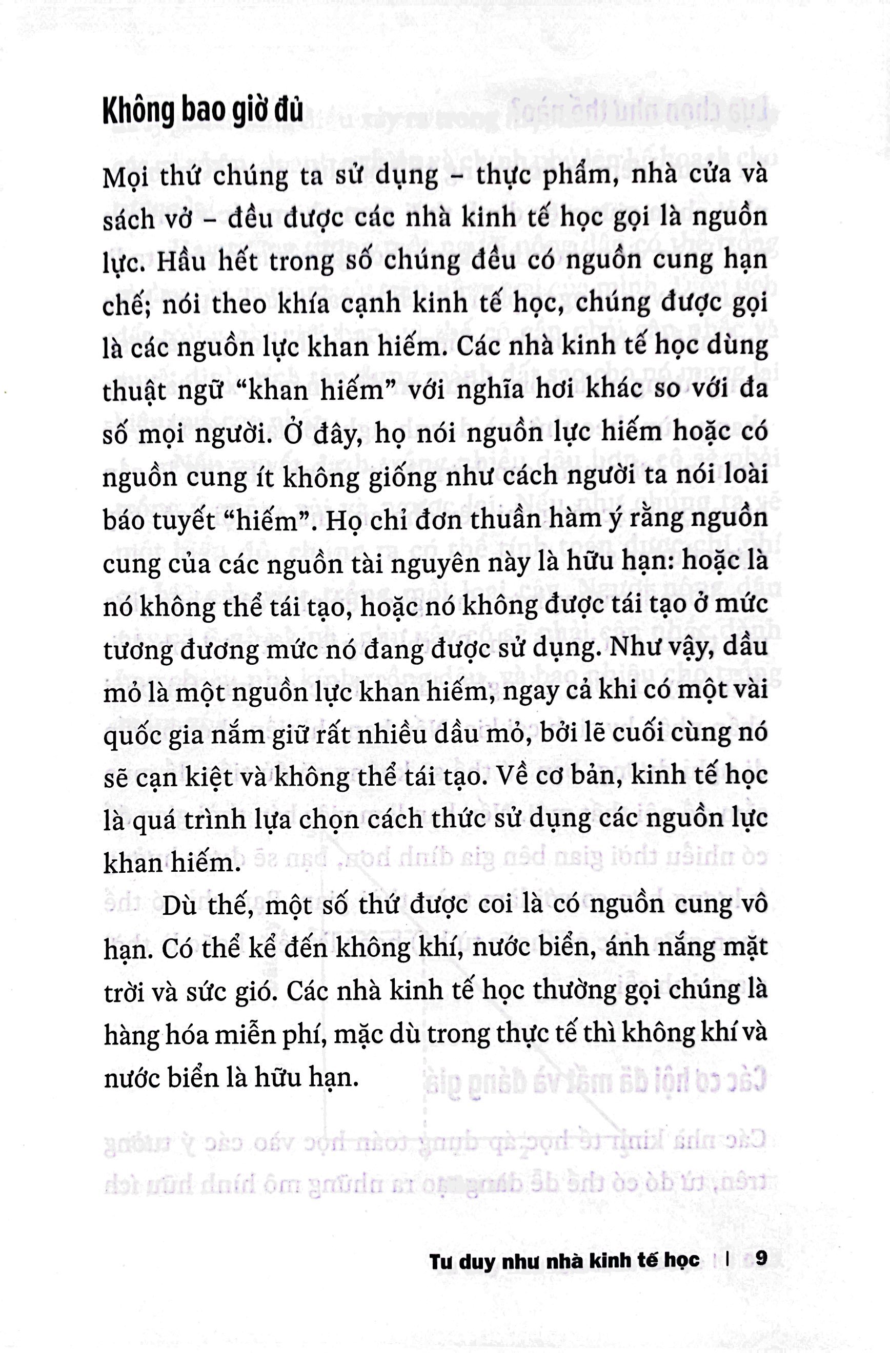 tư duy như nhà kinh tế học