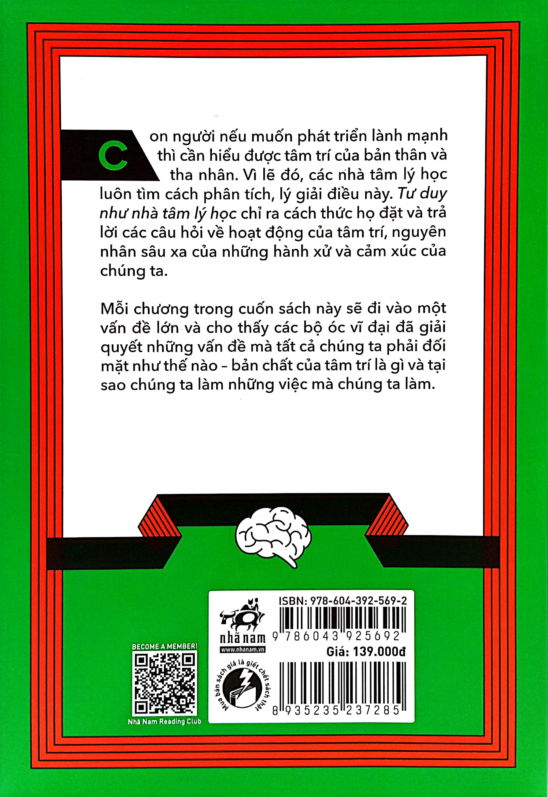 tư duy như nhà tâm lý học - nắm bắt hoạt động của tâm trí con người