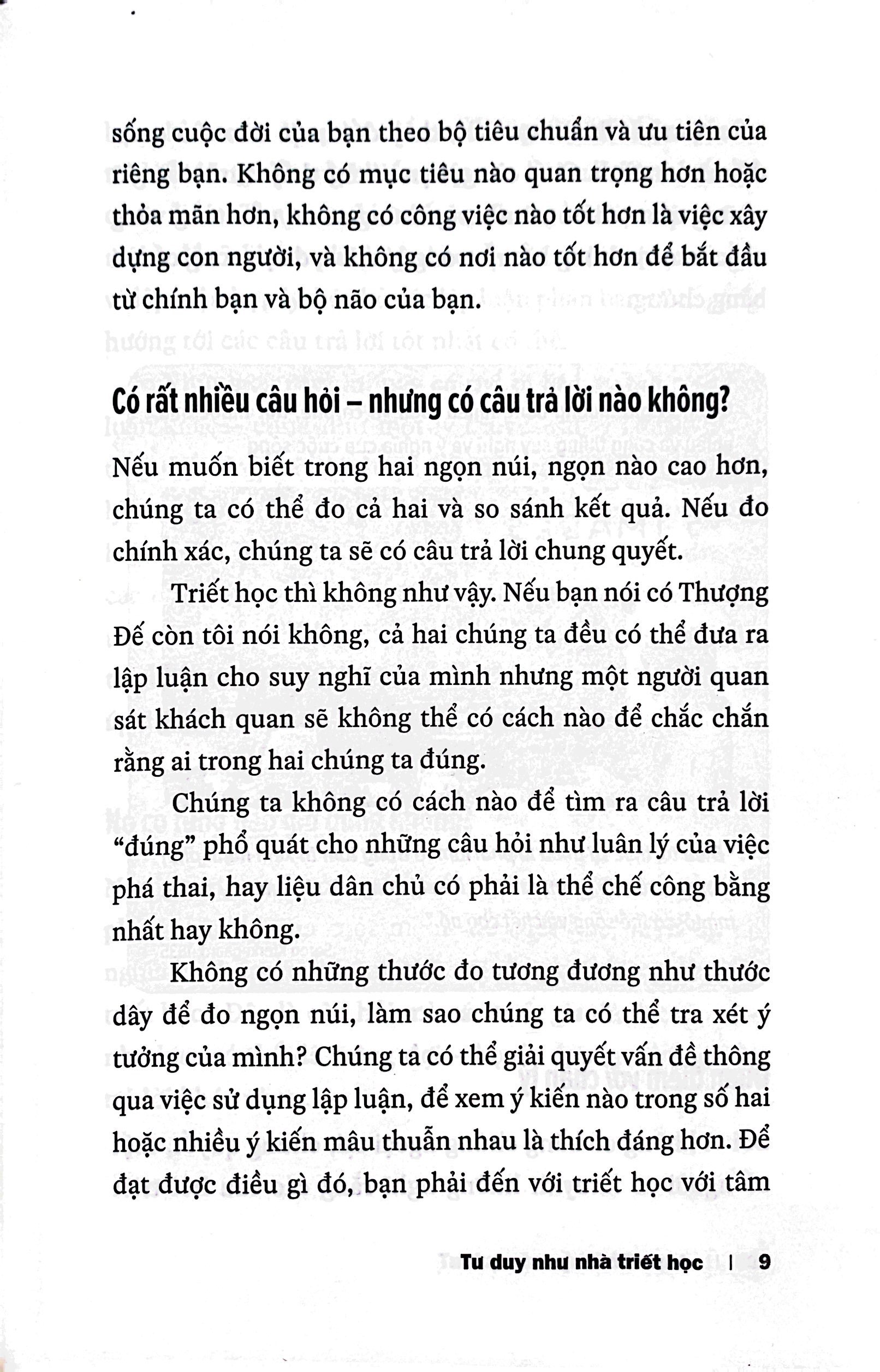 tư duy như nhà triết học - nắm bắt logic của lập luận và đạo đức