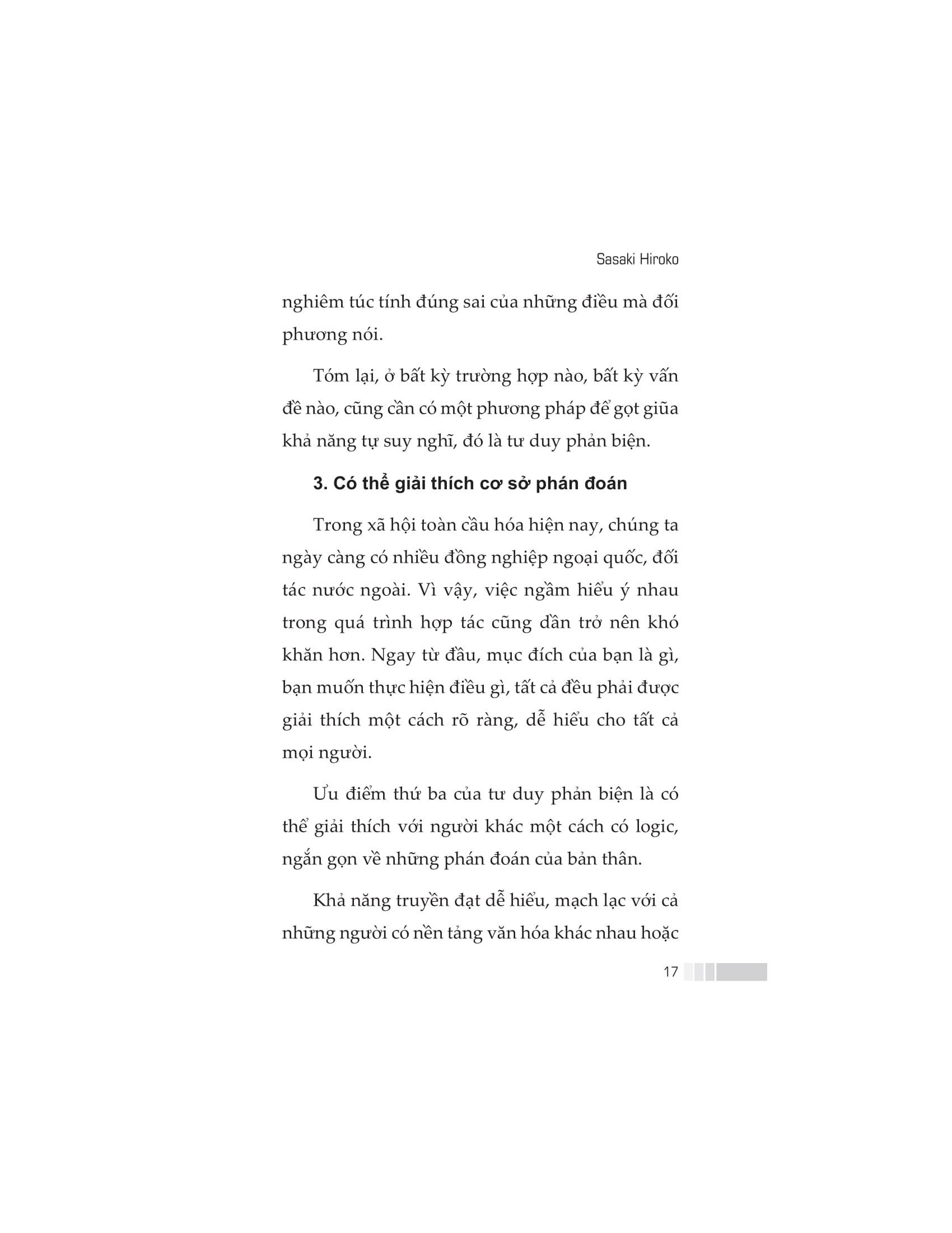 tư duy phản biện trong công việc