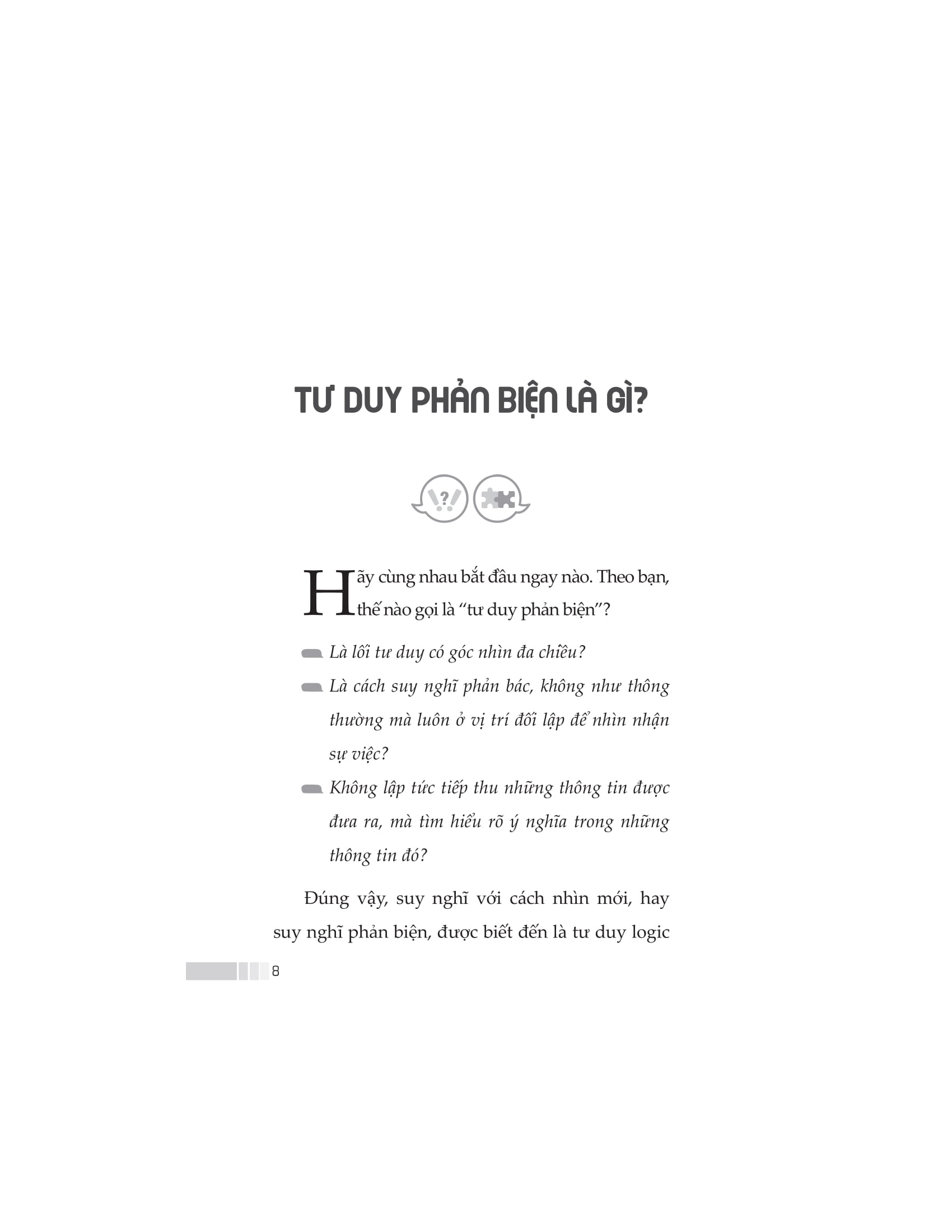 tư duy phản biện trong công việc