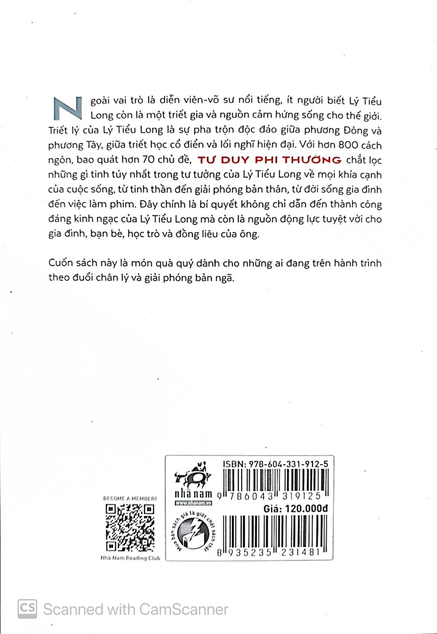 tư duy phi thường: minh triết cho đời sống thường nhật
