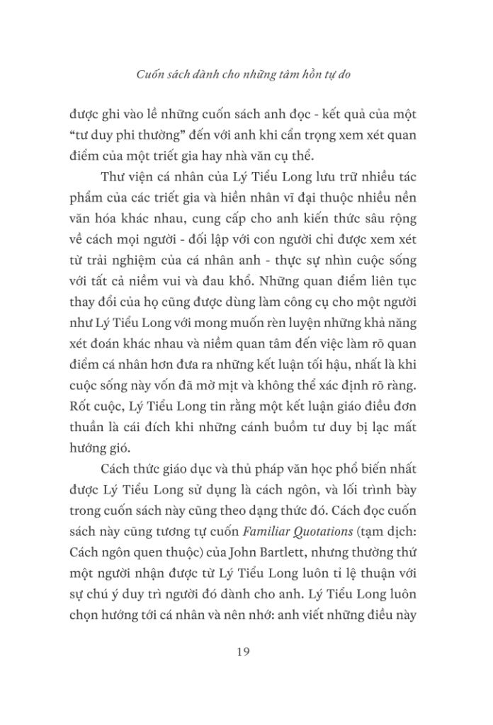 tư duy phi thường: minh triết cho đời sống thường nhật