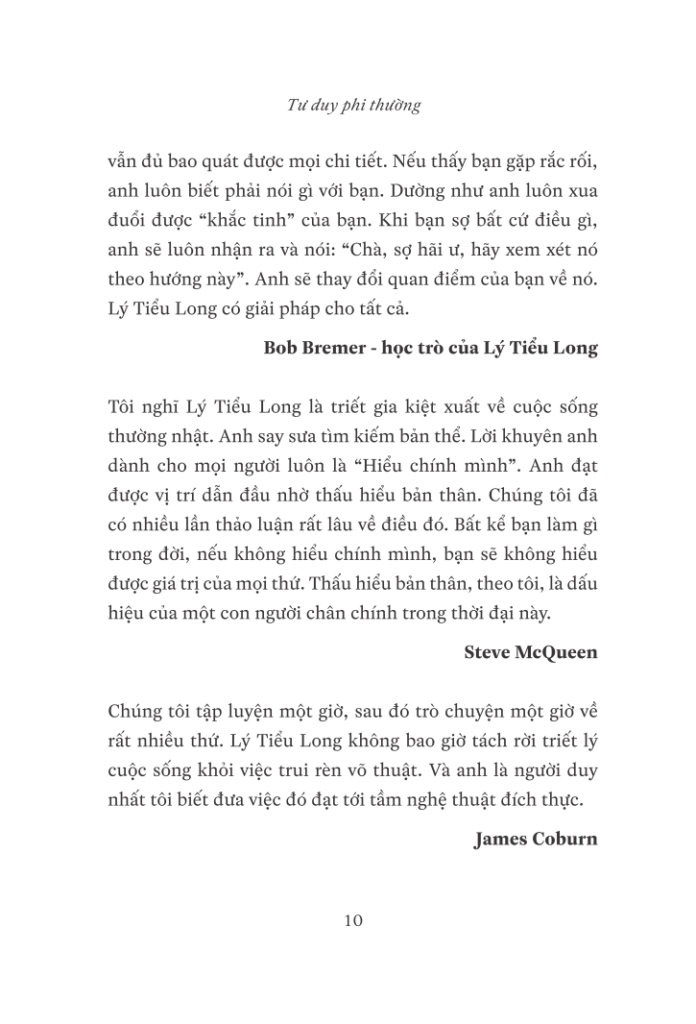 tư duy phi thường: minh triết cho đời sống thường nhật