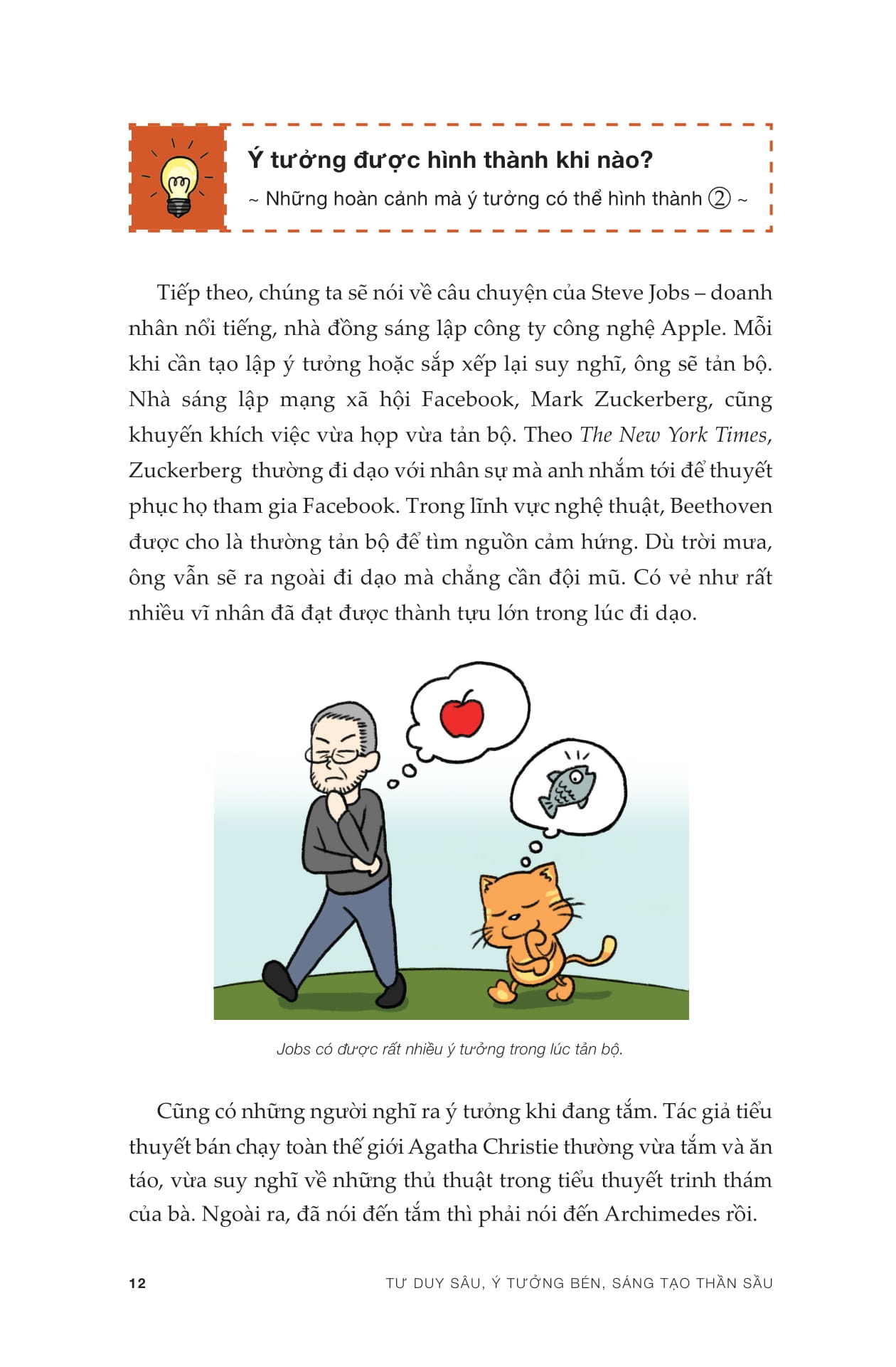 tư duy sâu, ý tưởng bén, sáng tạo thần sầu