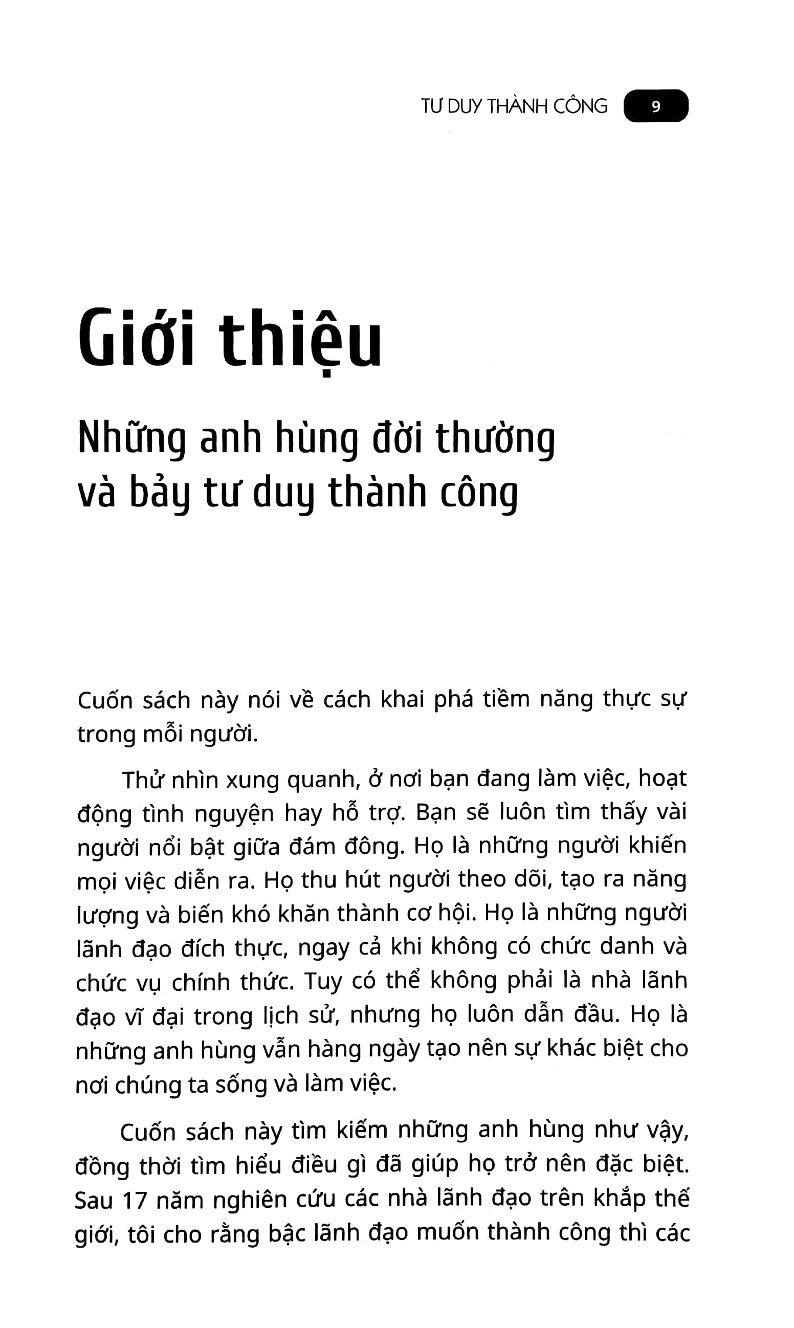 tư duy thành công