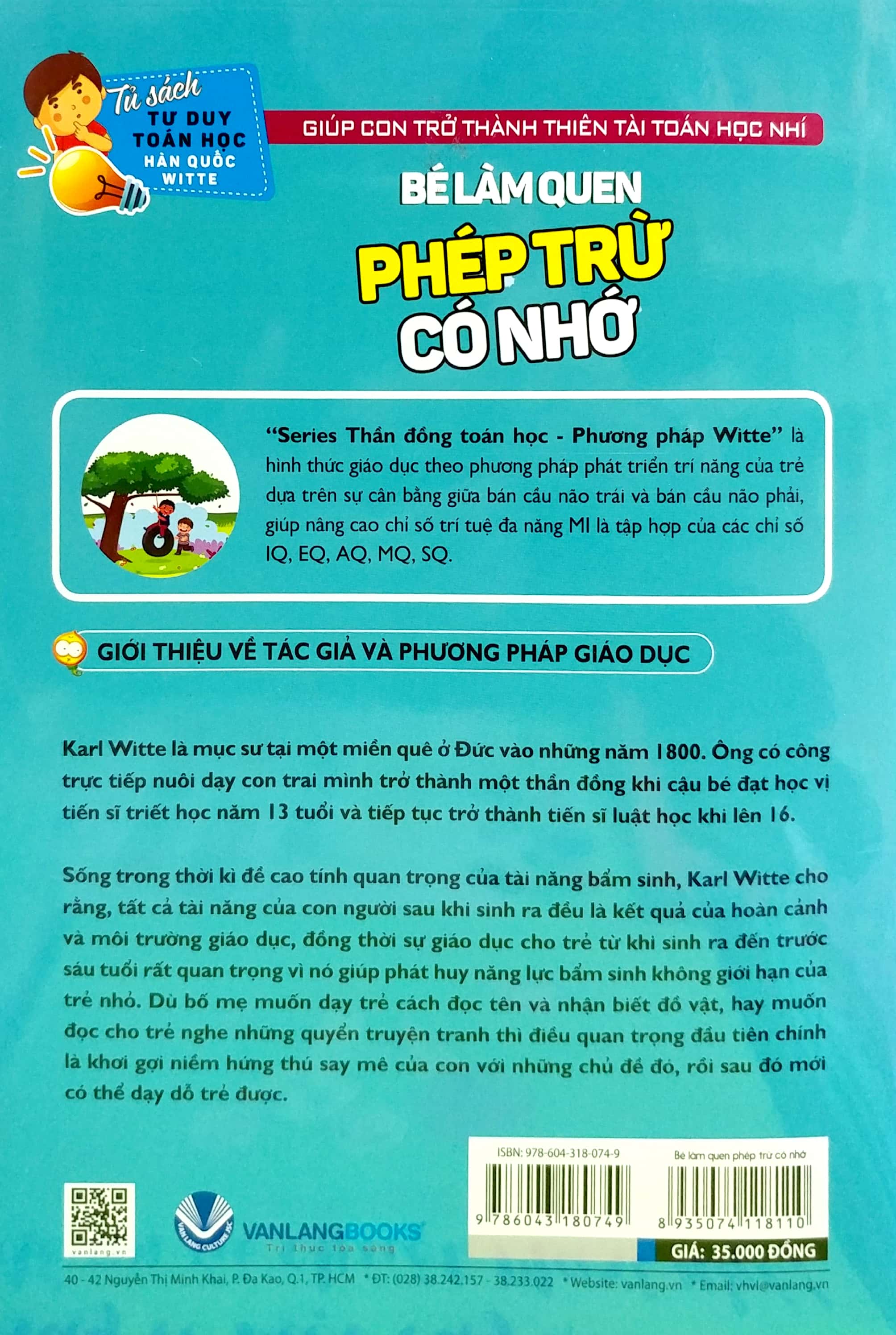 tư duy toán học hàn quốc - bé làm quen phép trừ có nhớ