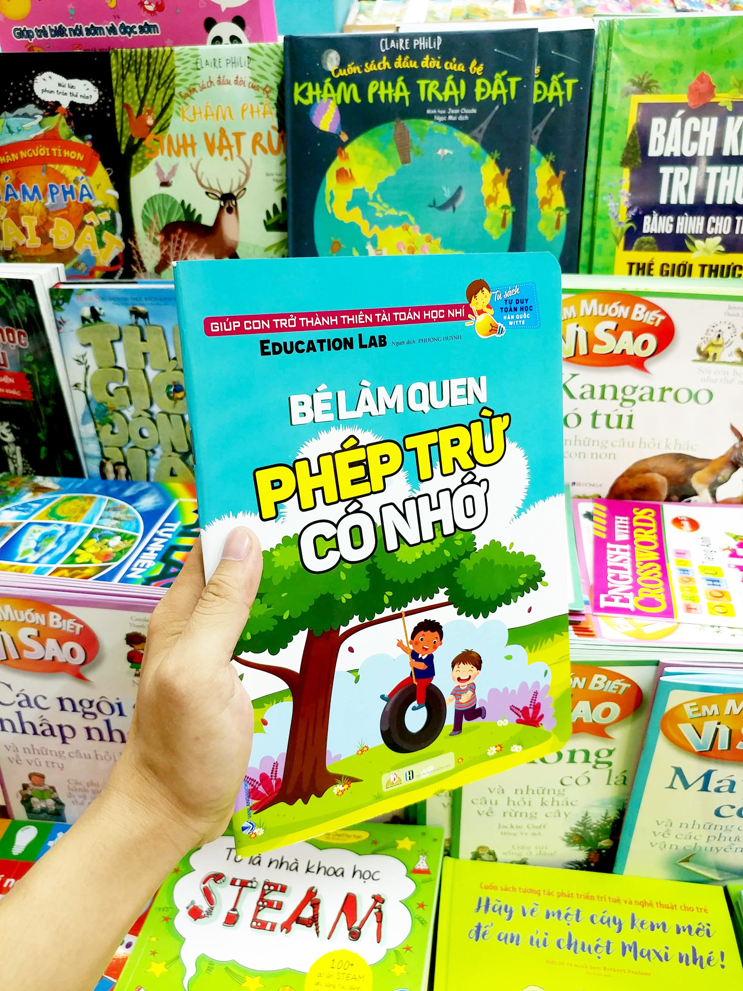 tư duy toán học hàn quốc - bé làm quen phép trừ có nhớ