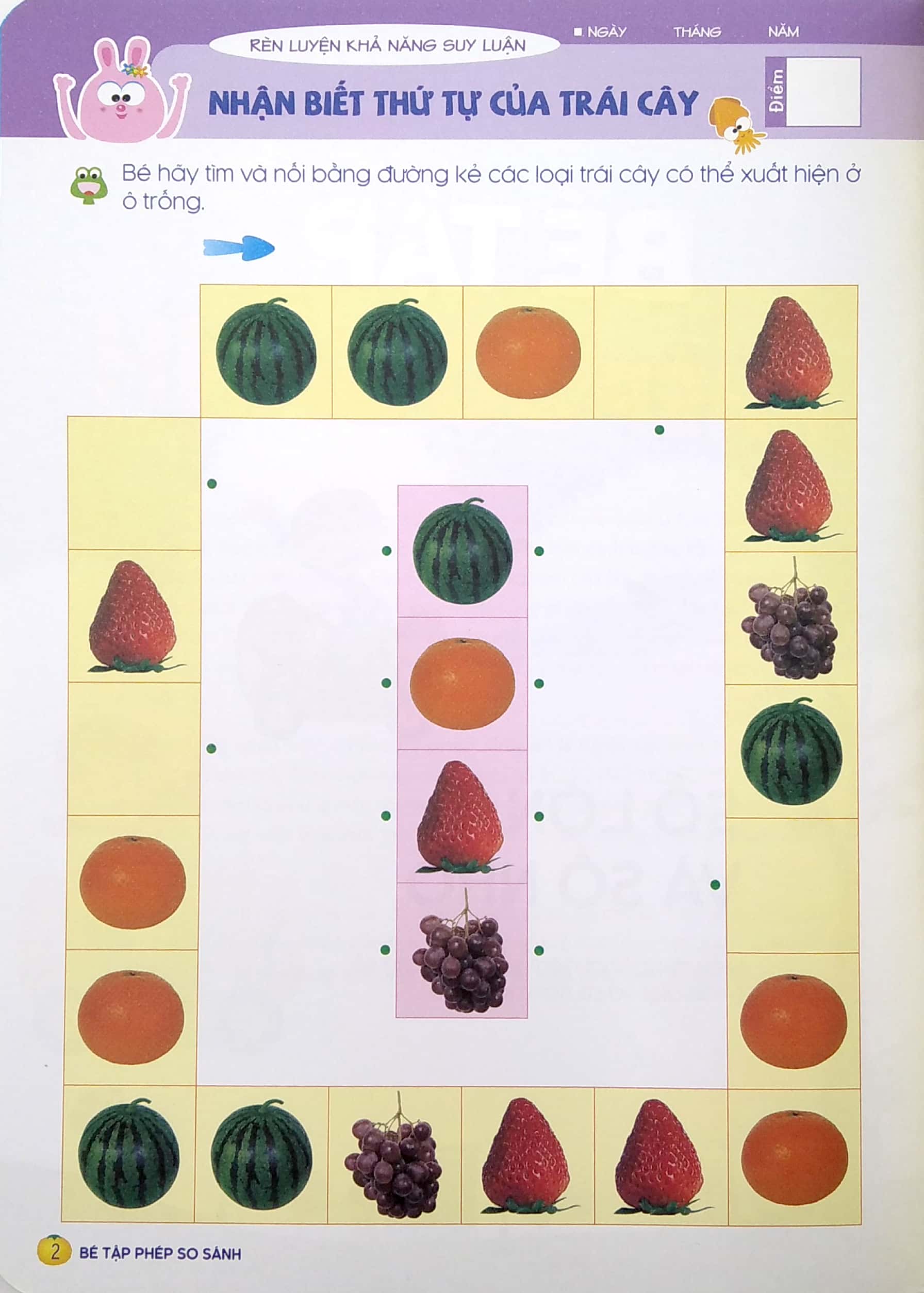 tư duy toán học hàn quốc - bé tập phép so sánh