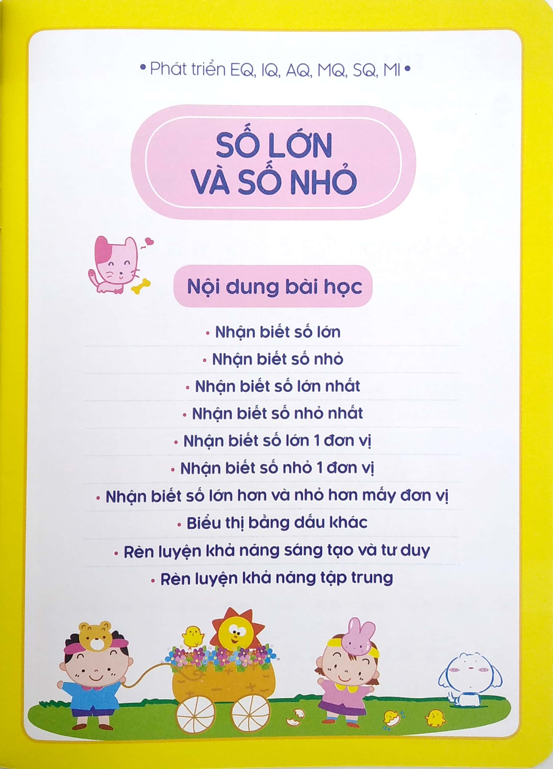 tư duy toán học hàn quốc - bé tập phép so sánh