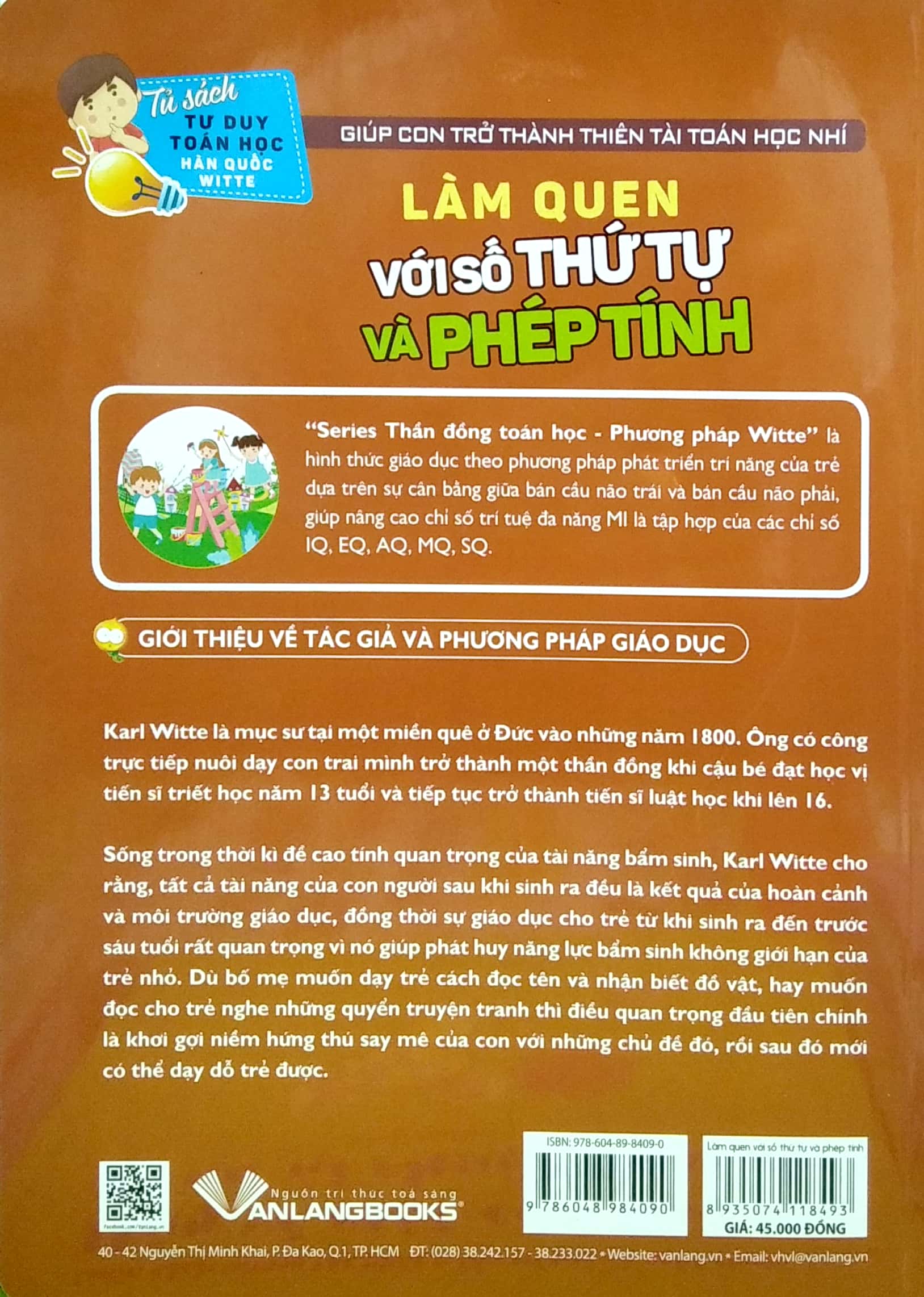 tư duy toán học hàn quốc - làm quen với số thứ tự và phép tính