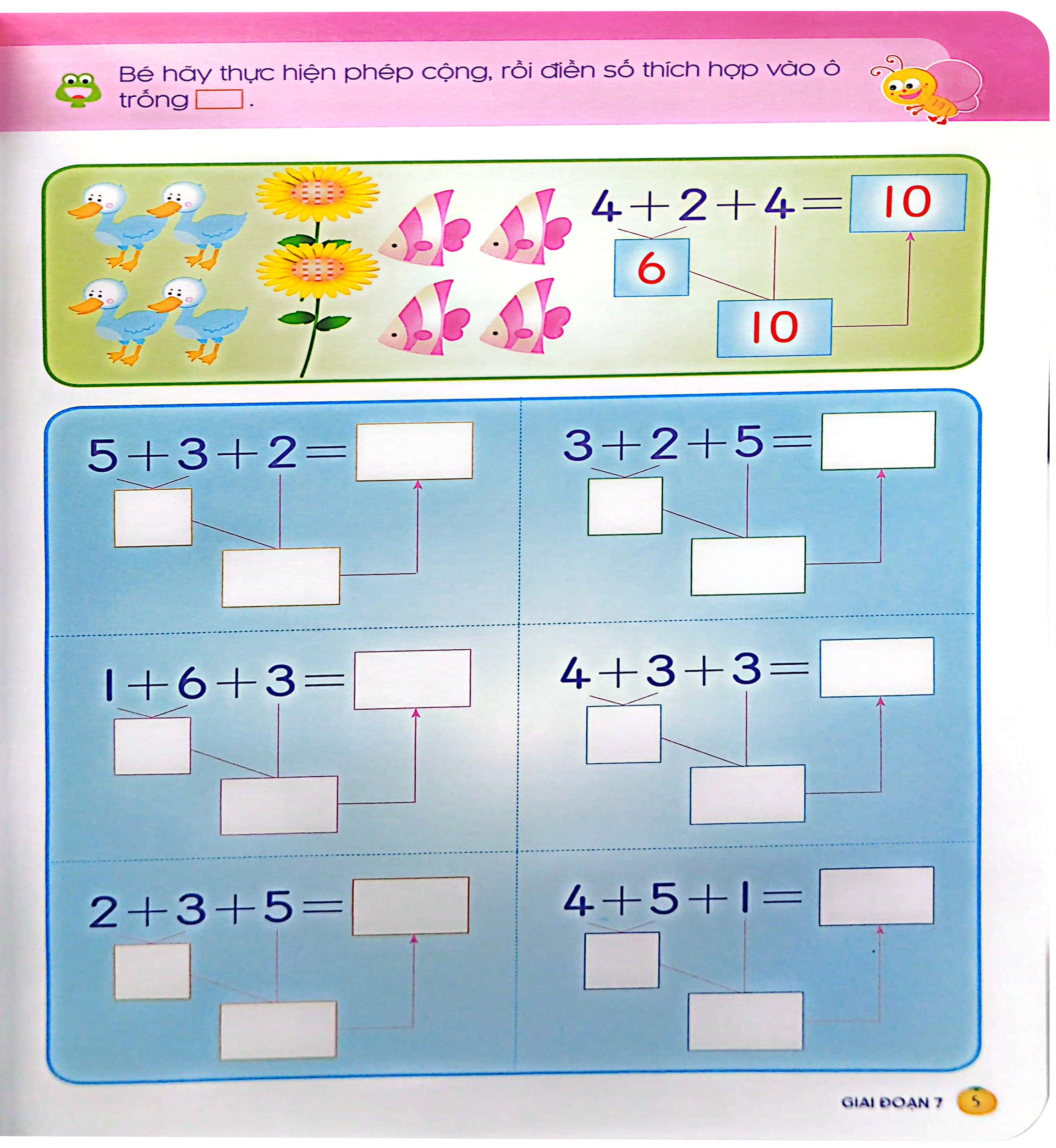 tư duy toán học hàn quốc - luyện tập phép tính có nhớ