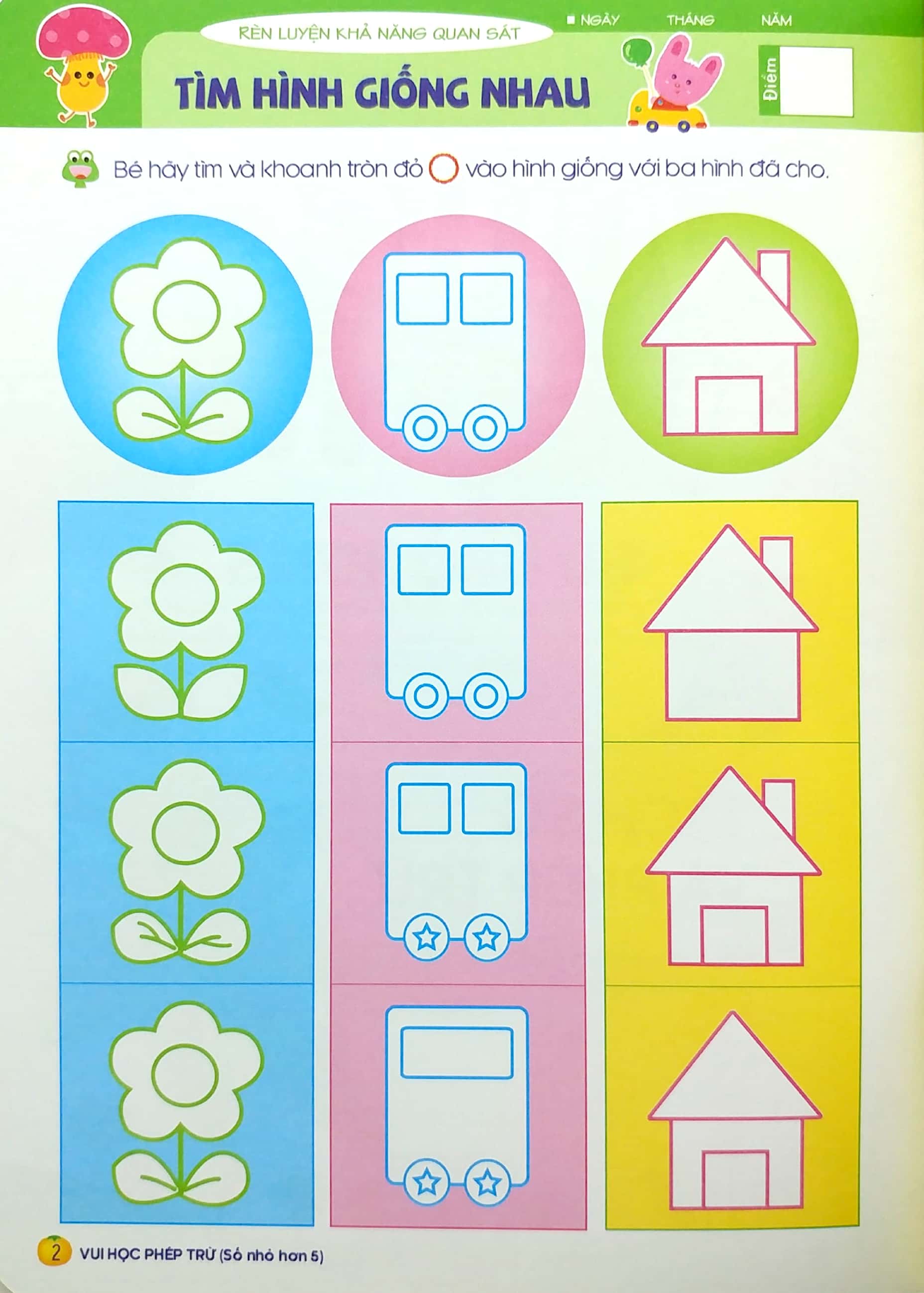 tư duy toán học hàn quốc - vui học phép trừ (số nhỏ hơn 5)