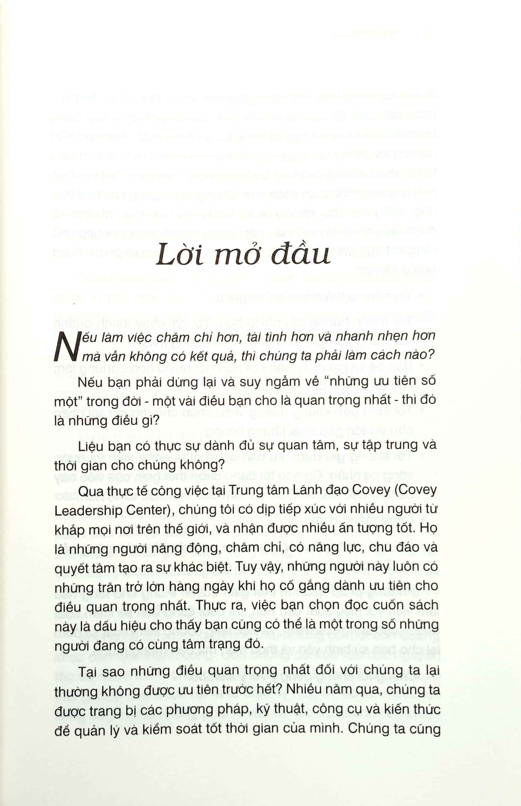 tư duy tối ưu - first things first