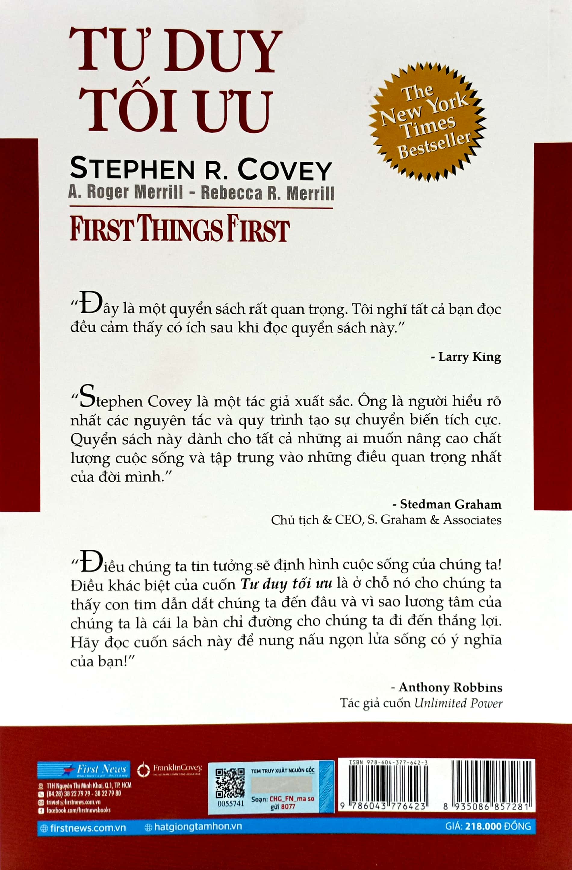 tư duy tối ưu - first things first