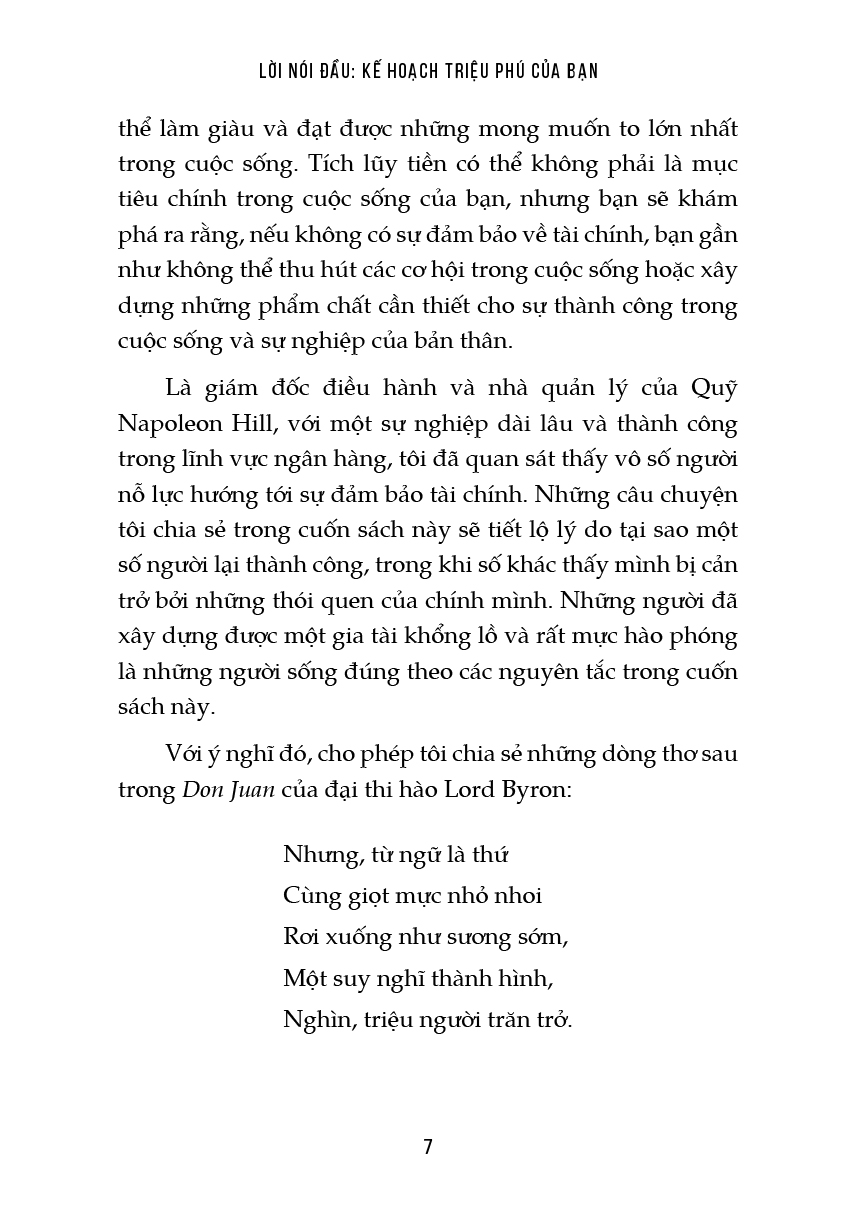 tư duy triệu phú - ý thức về tiền và biến khát vọng thành sự giàu sang