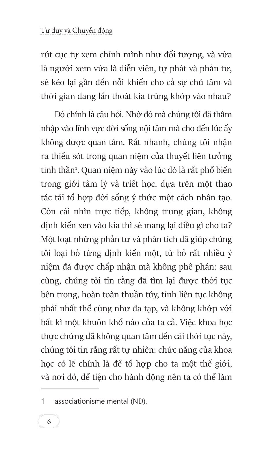 Tư Duy Và Chuyển Động - La Pensée Et Le Mouvant - Bìa Cứng