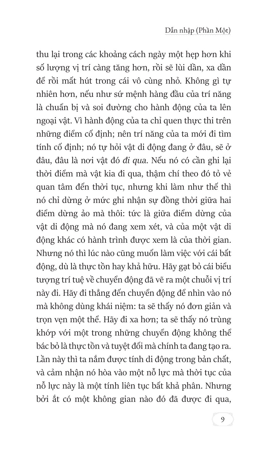 Tư Duy Và Chuyển Động - La Pensée Et Le Mouvant - Bìa Cứng