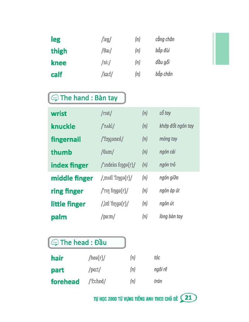 tự học 2000 từ vựng tiếng anh theo chủ đề (tái bản)