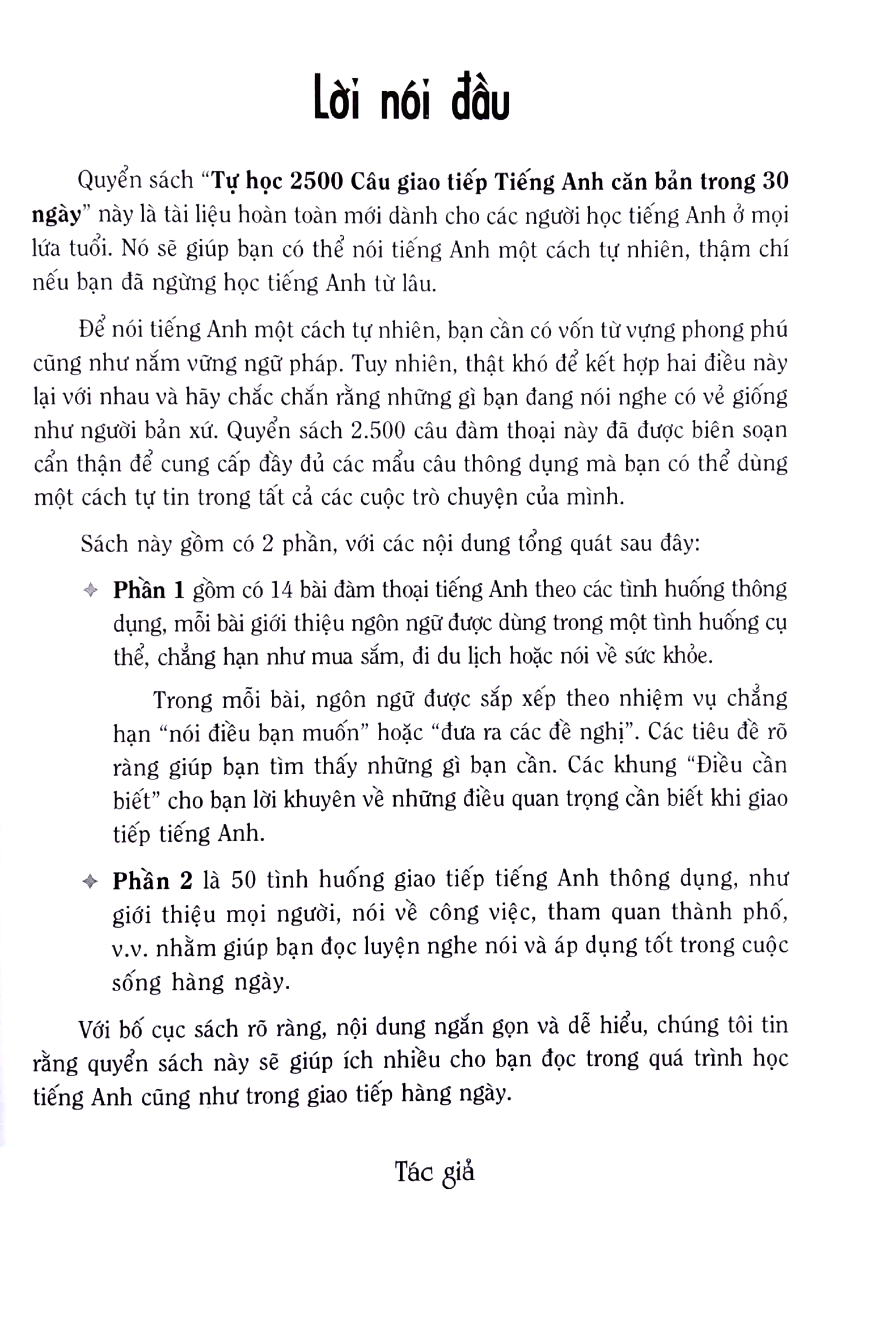 tự học 2500 câu giao tiếp tiếng anh căn bản trong 30 ngày