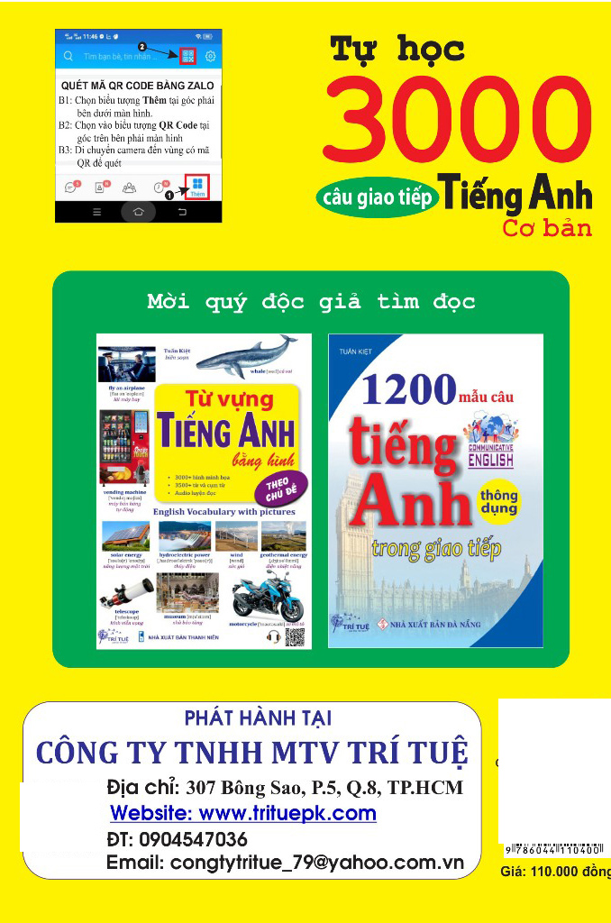 tự học 3000 câu giao tiếp tiếng anh cơ bản