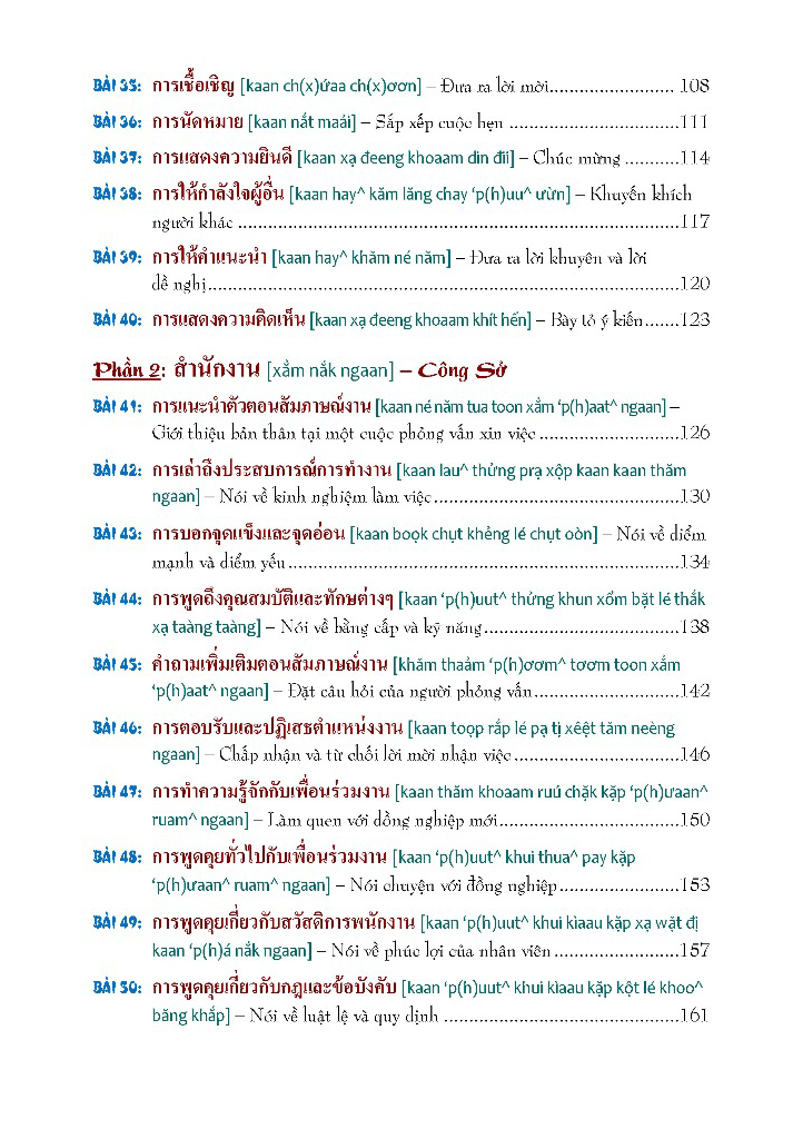 tự học 3000 câu giao tiếp tiếng thái