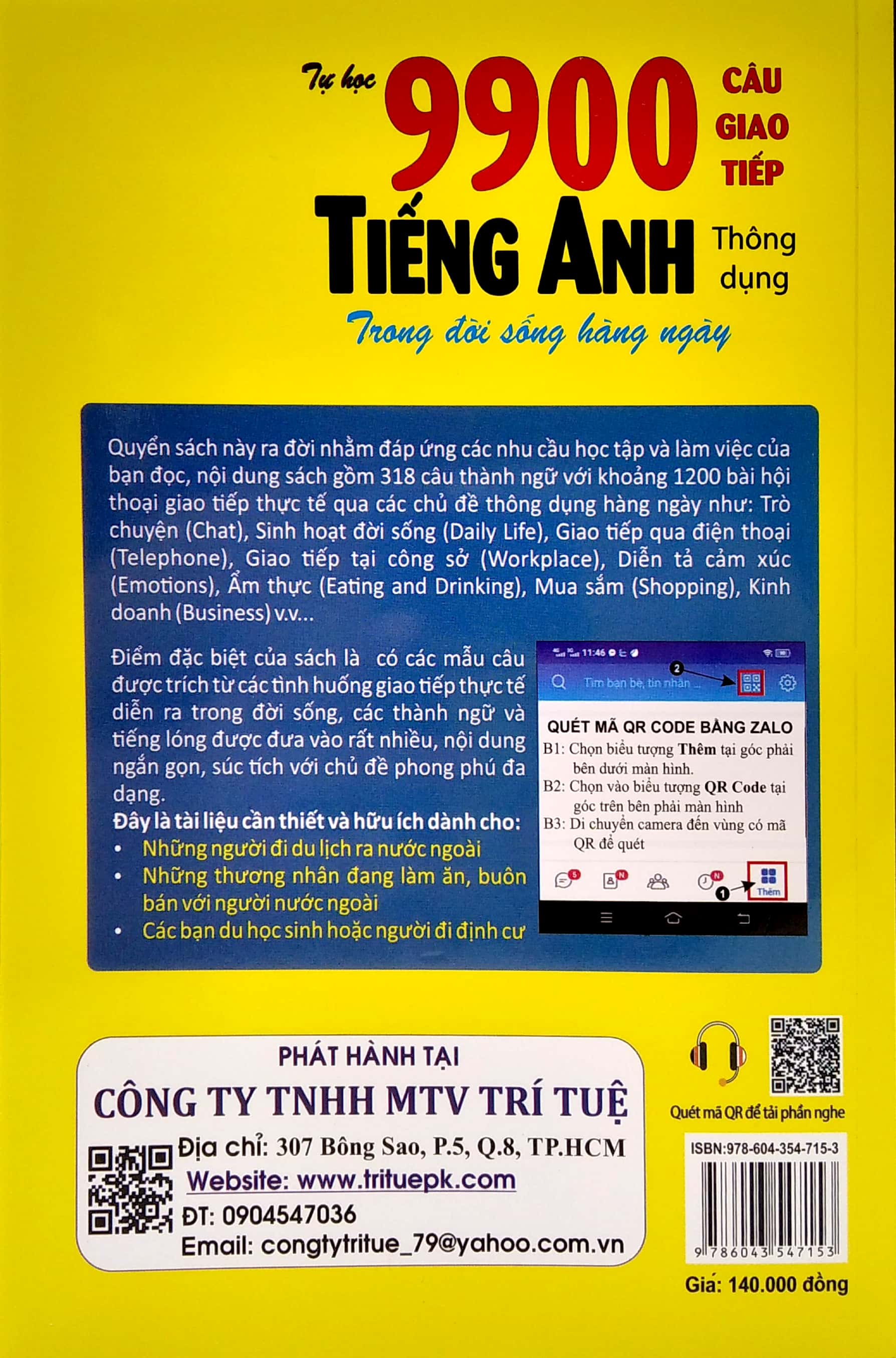 tự học 9900 câu giao tiếp tiếng anh thông dụng trong đời sống hàng ngày