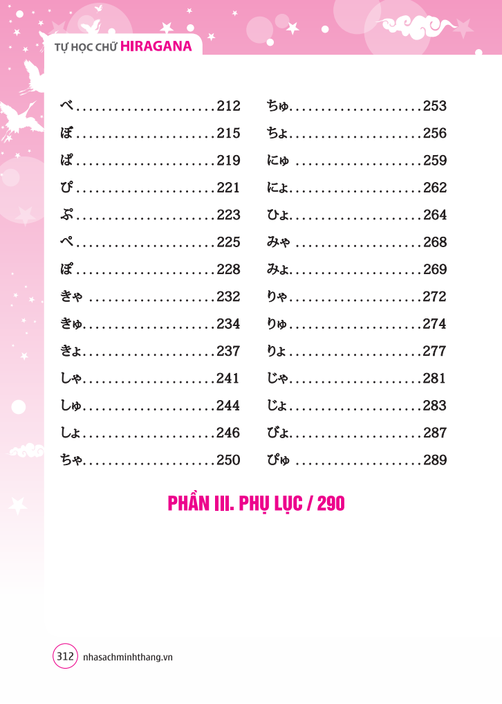 tự học chữ hiragana