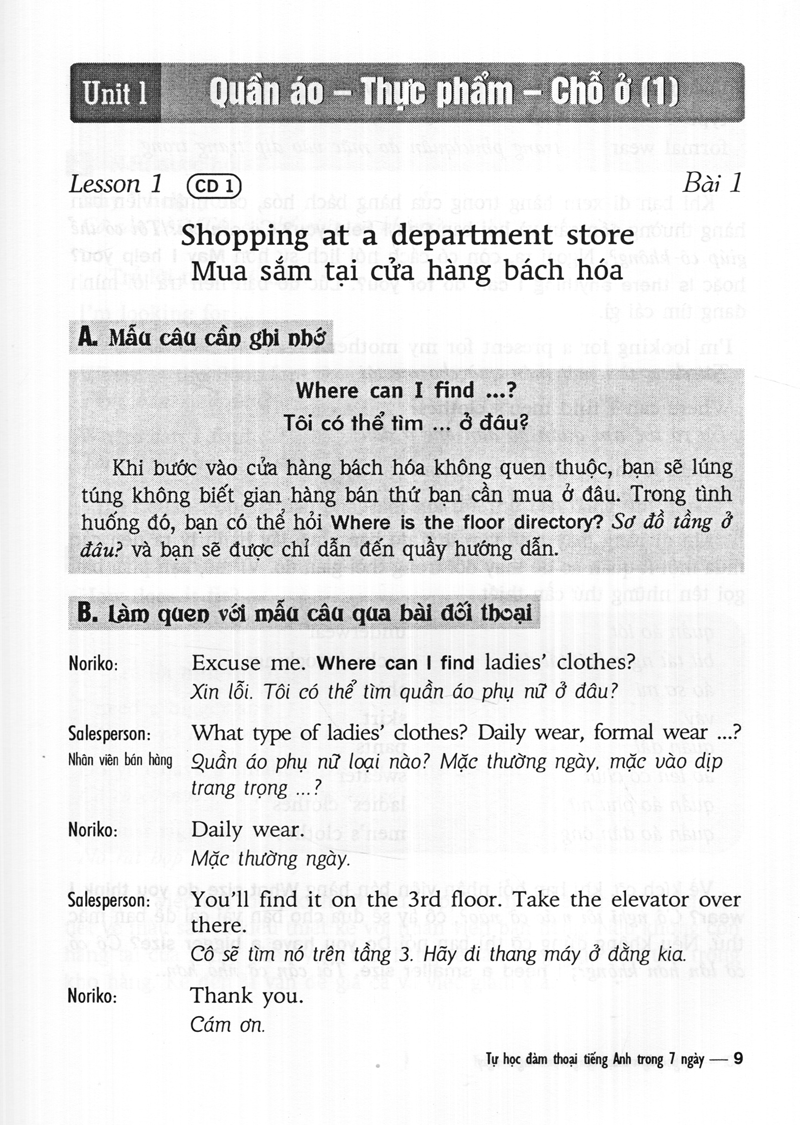 tự học đàm thoại tiếng anh trong 7 ngày (kèm cd)