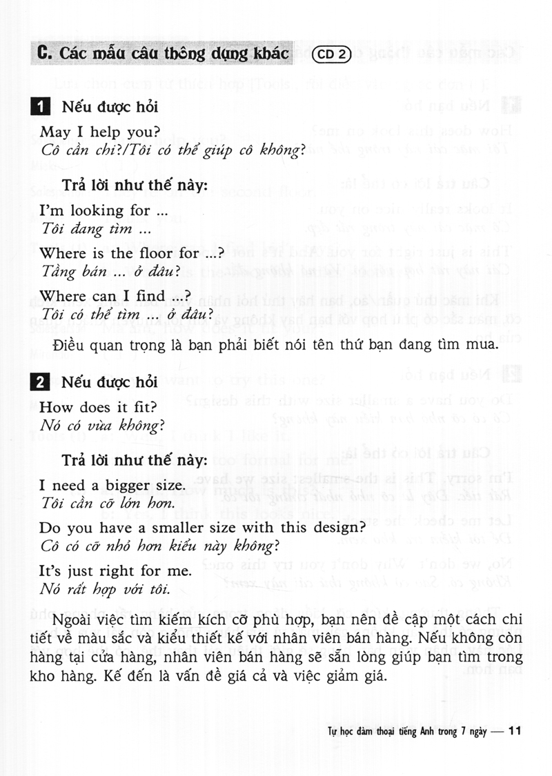 tự học đàm thoại tiếng anh trong 7 ngày (kèm cd)