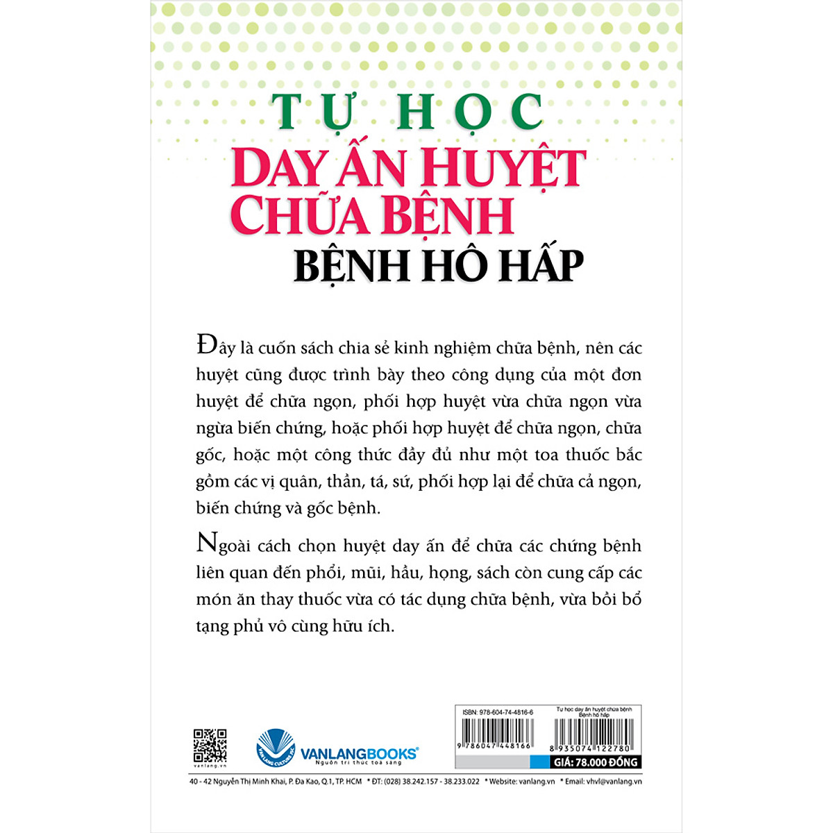 tự học day ấn huyệt chữa bệnh - bệnh hô hấp (tái bản 2020)