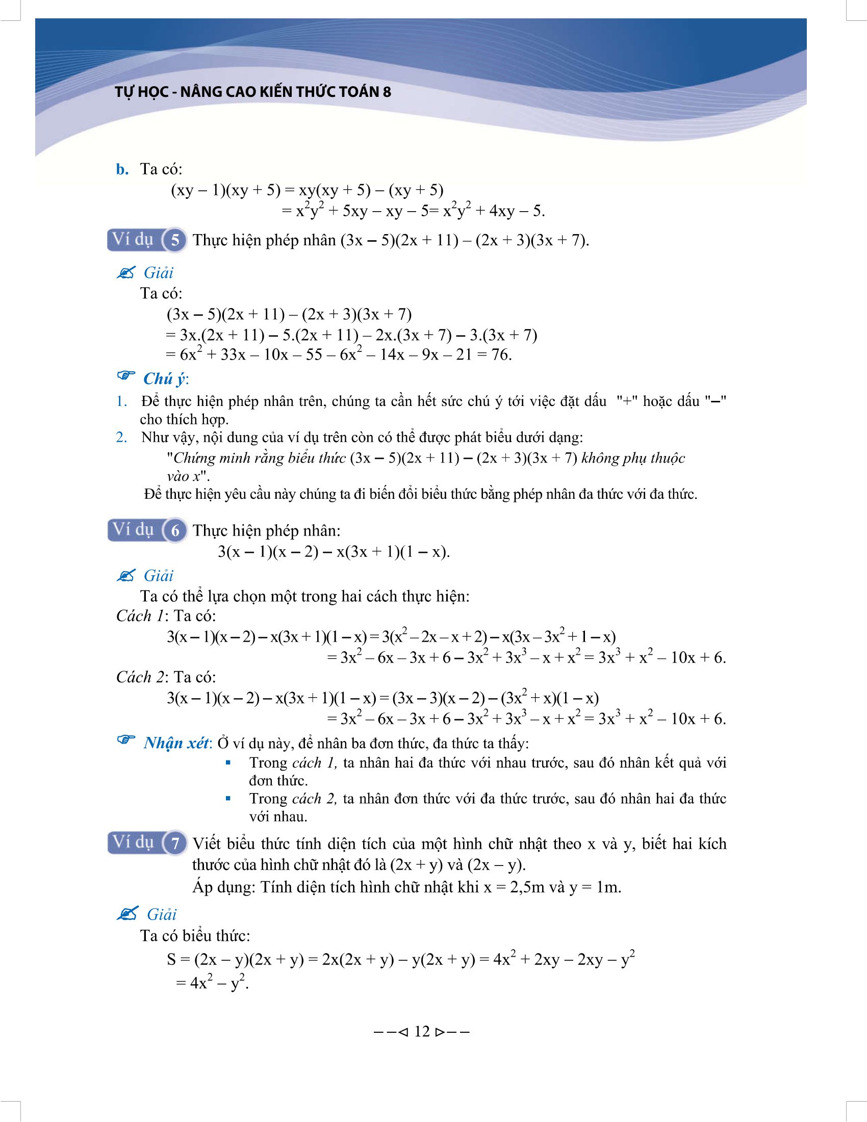 tự học nâng cao kiến thức toán 8 (tái bản 2022)