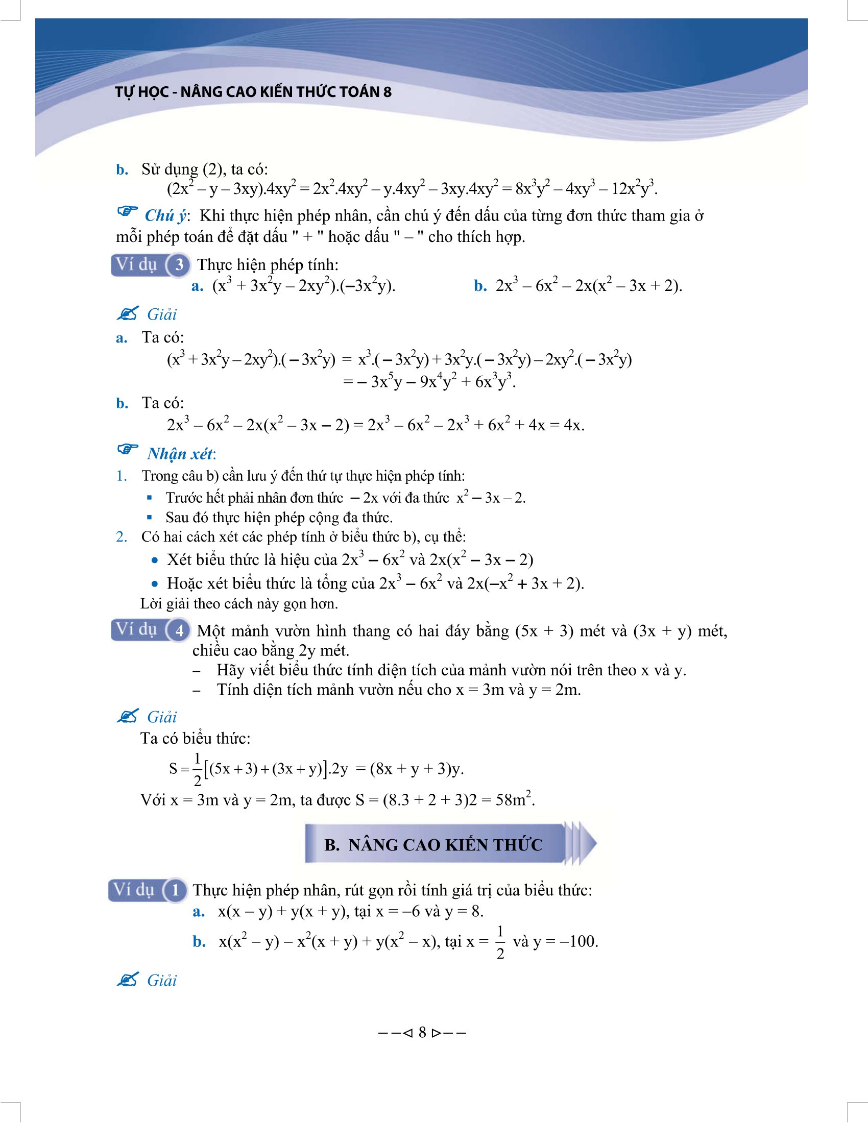 tự học nâng cao kiến thức toán 8 (tái bản 2022)