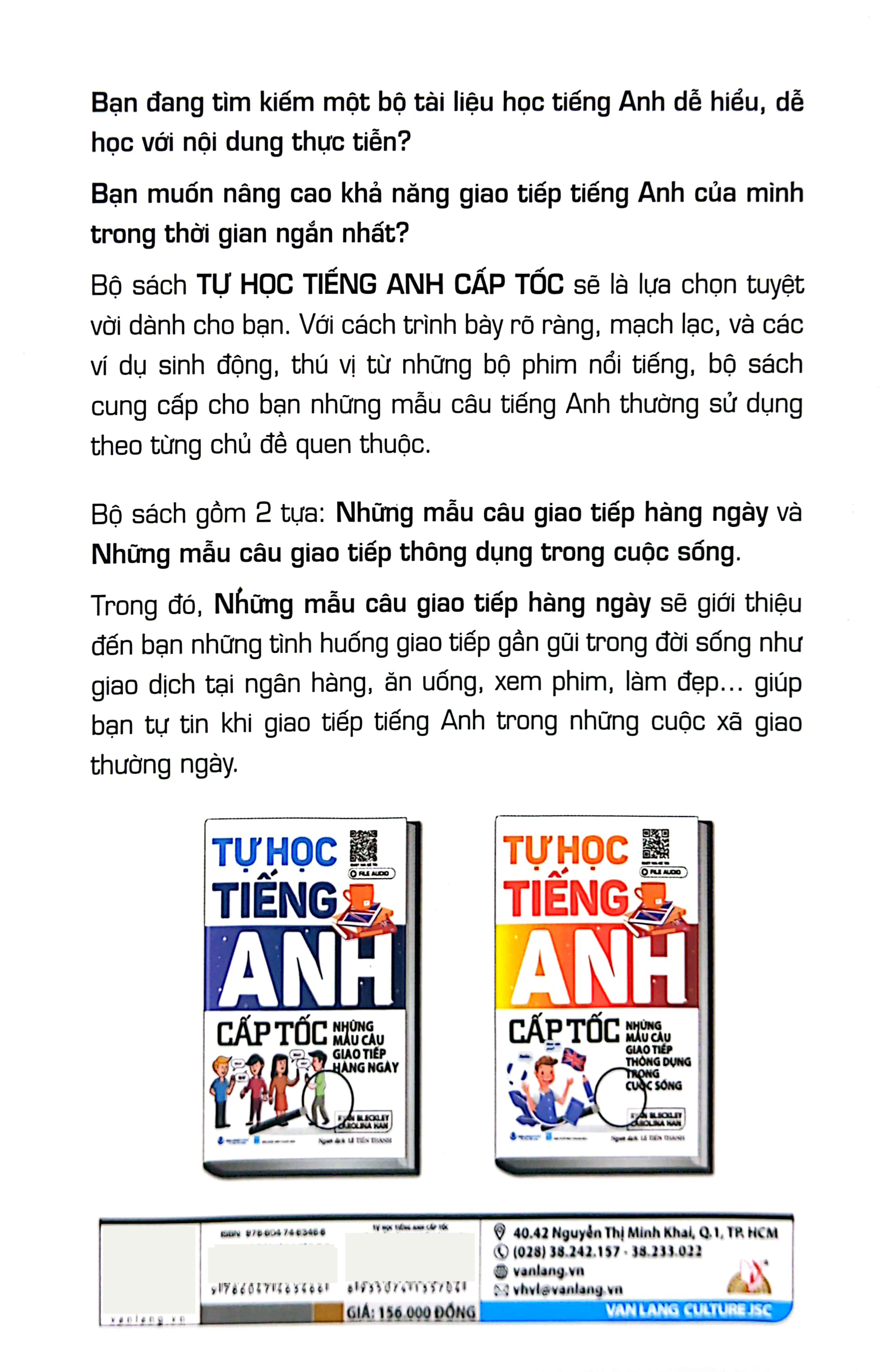 tự học tiếng anh cấp tốc - những mẫu câu giao tiếp hàng ngày (tái bản 2024)