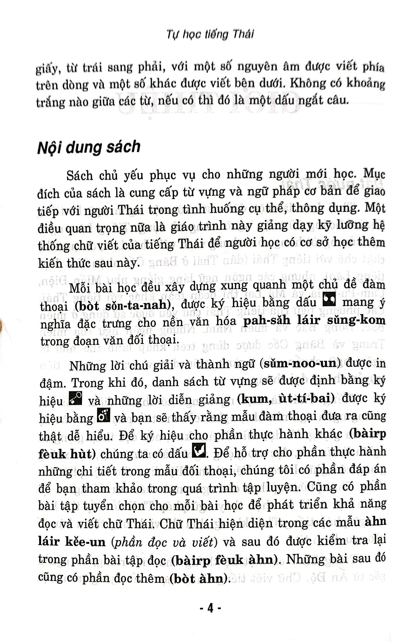 tự học tiếng thái cho người mới bắt đầu