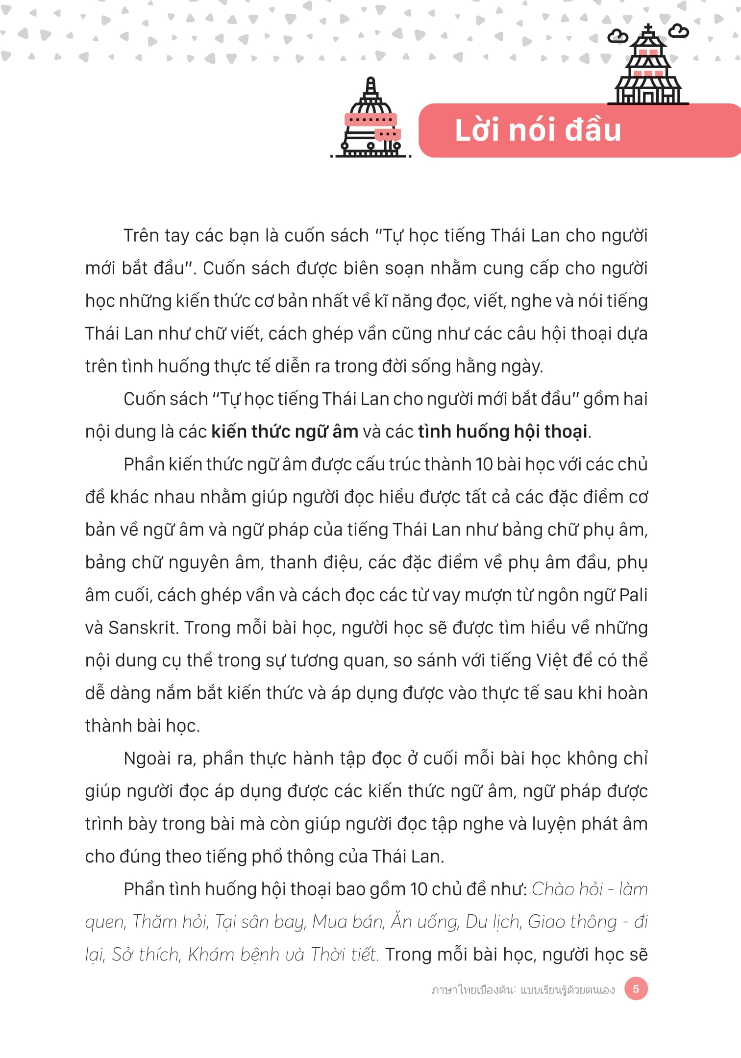 tự học tiếng thái lan cho người mới bắt đầu
