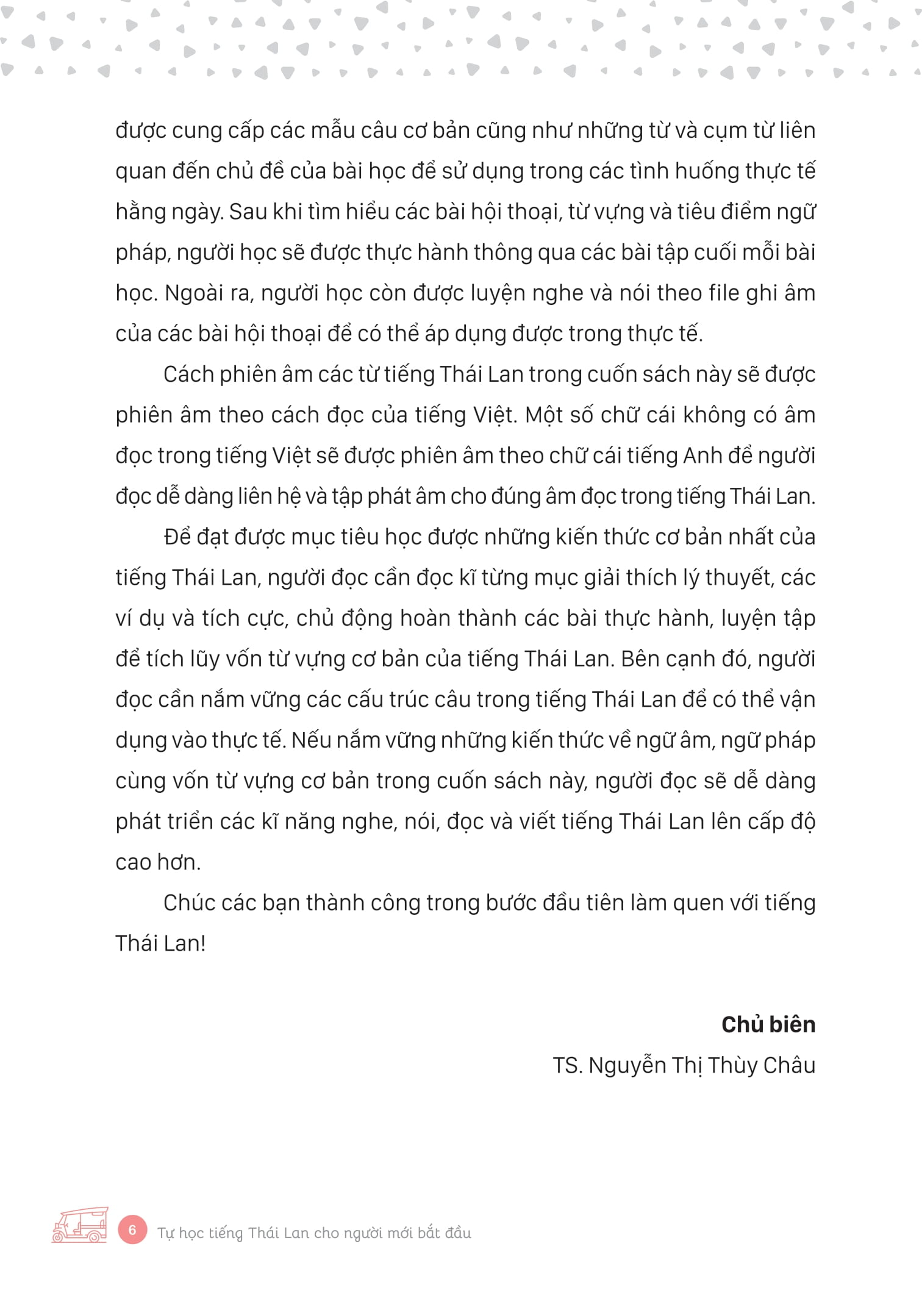 tự học tiếng thái lan cho người mới bắt đầu