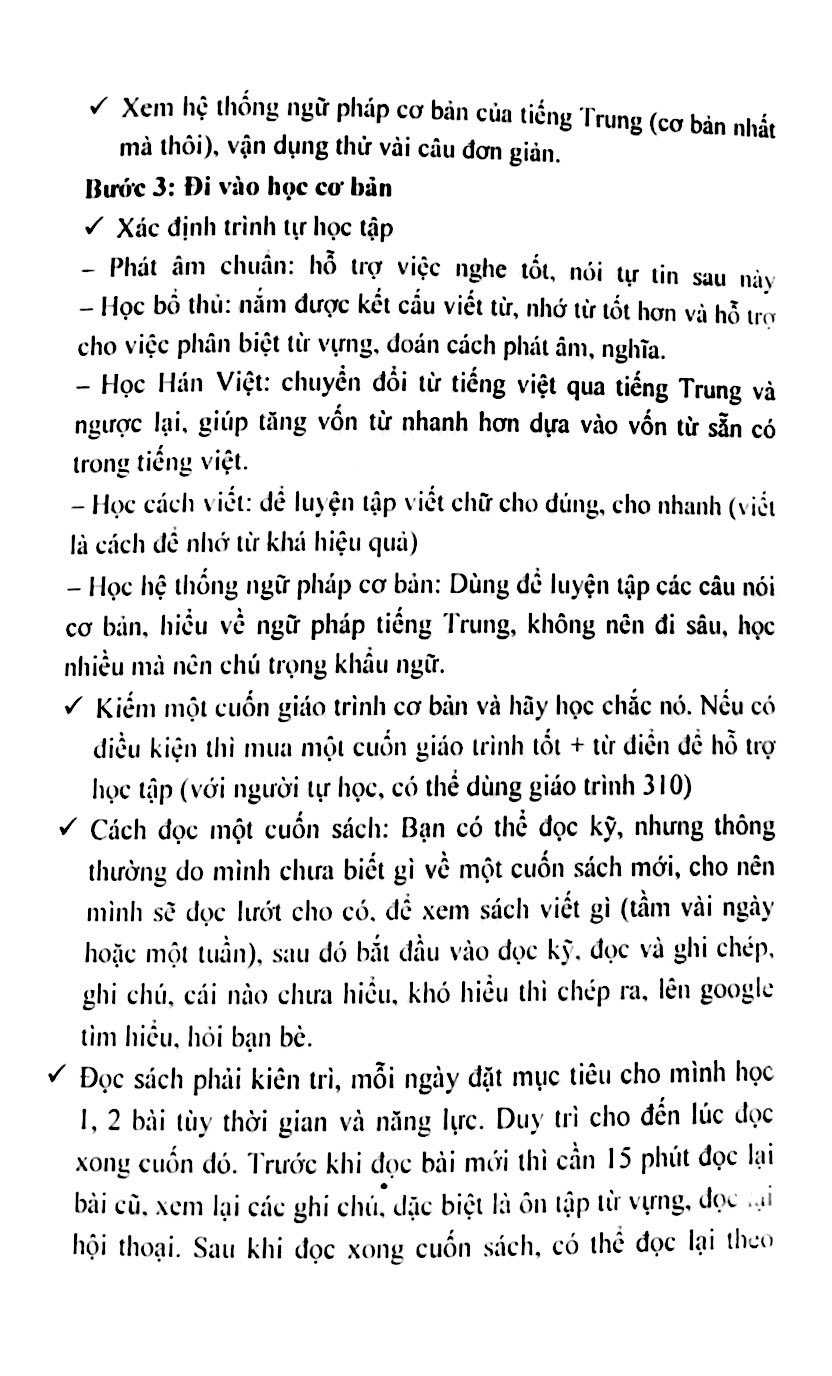tự học tiếng trung cấp tốc