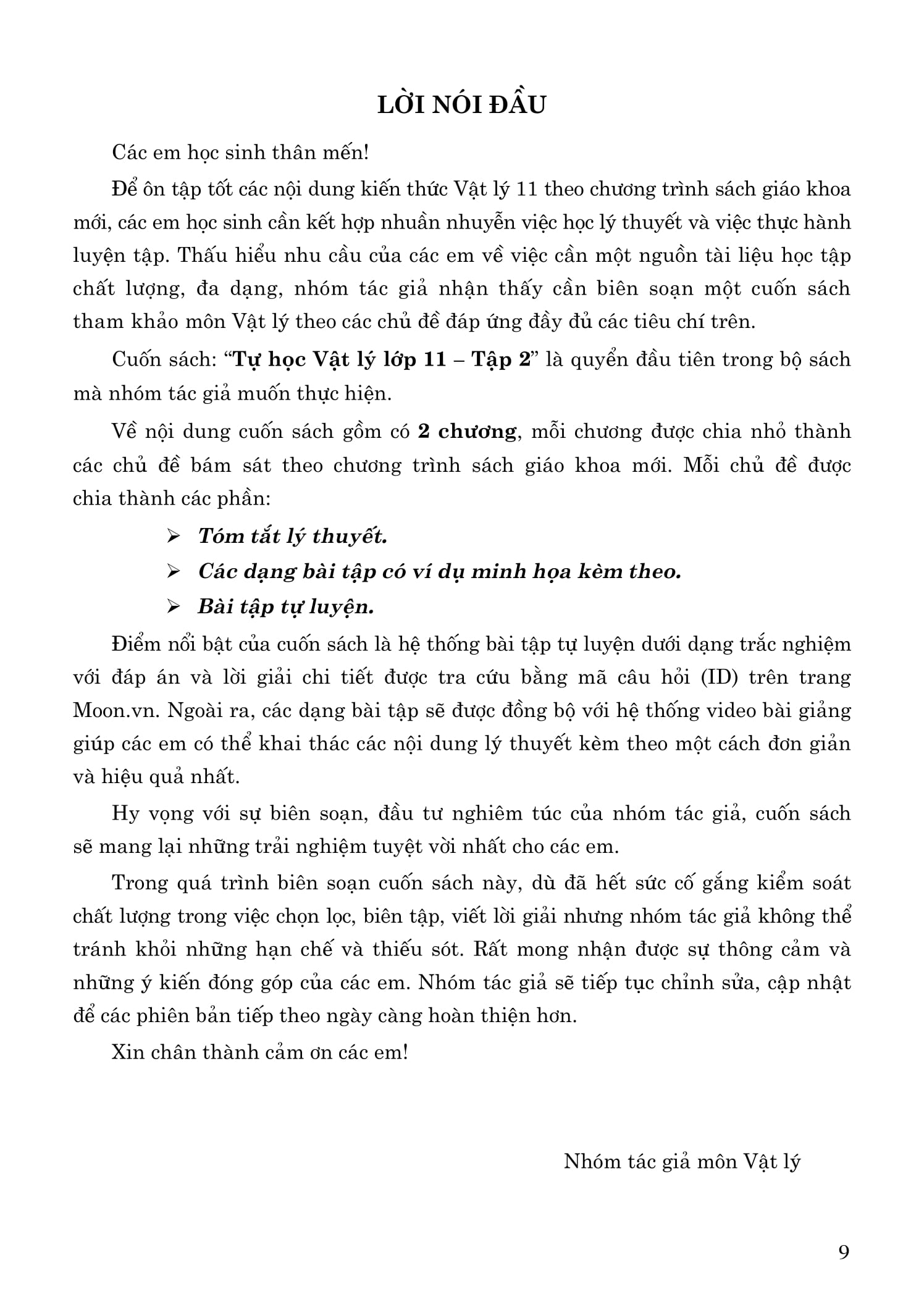 tự học vật lý lớp 11 - tập 2