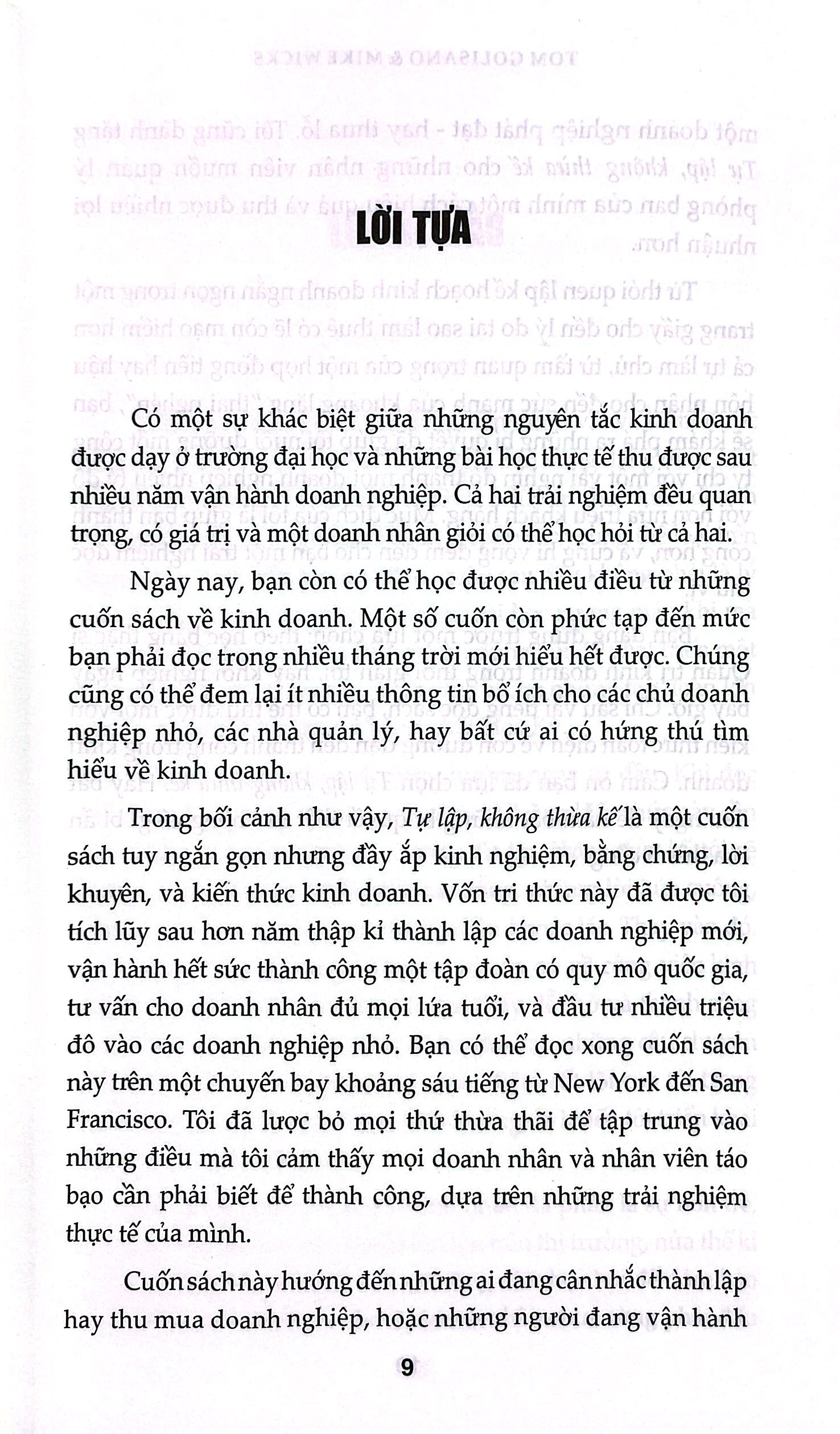 tự lập không thừa kế - cẩm nang kinh doanh tâm huyết của một tỷ phú tự thân