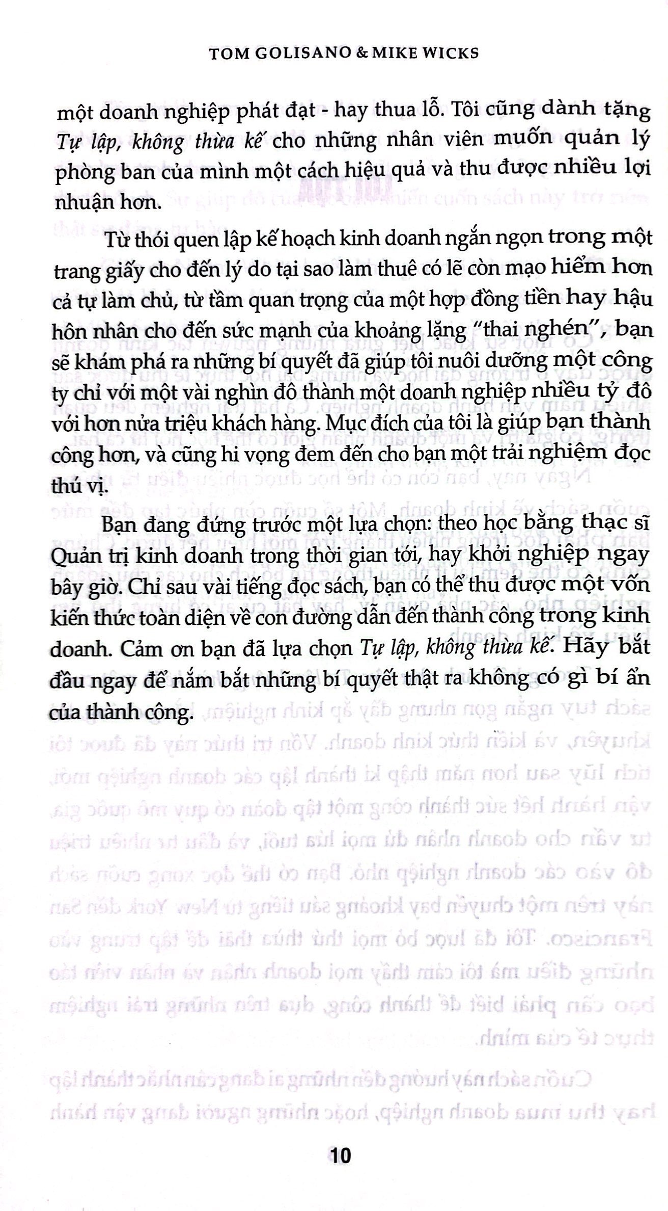 tự lập không thừa kế - cẩm nang kinh doanh tâm huyết của một tỷ phú tự thân